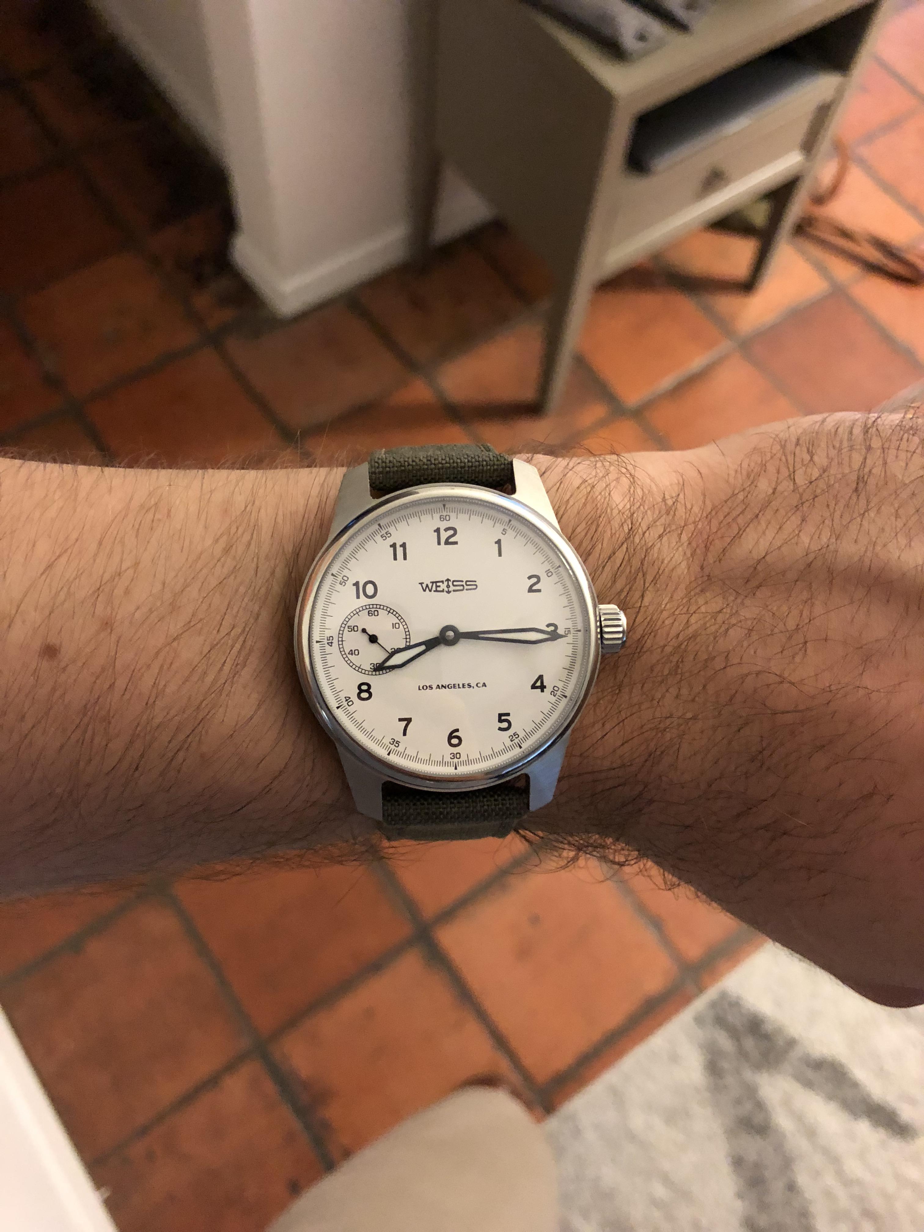 [Weiss] American Field Watch. My first mechanical watch with a US made