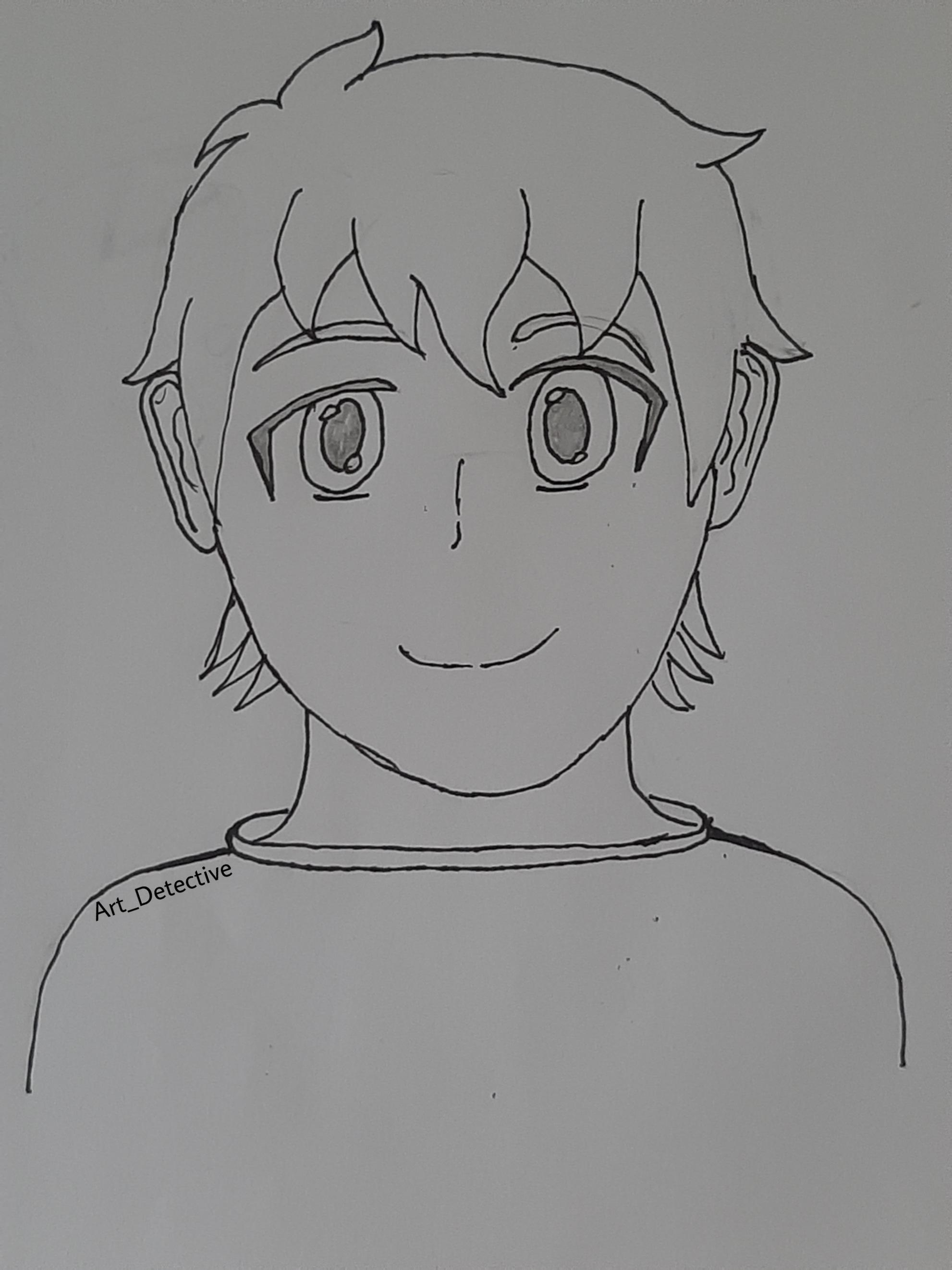 Frist time drawing anime. I followed a tutorial from a website called