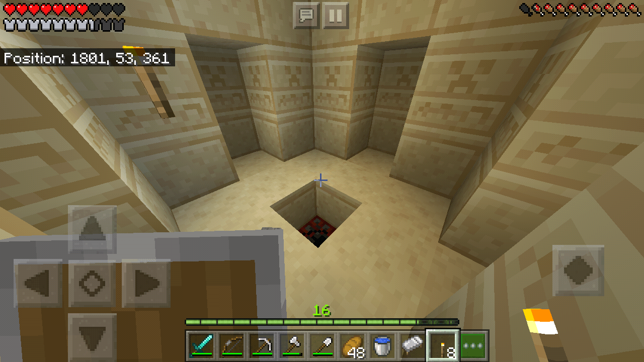 A desert temple with no chests r/Minecraft