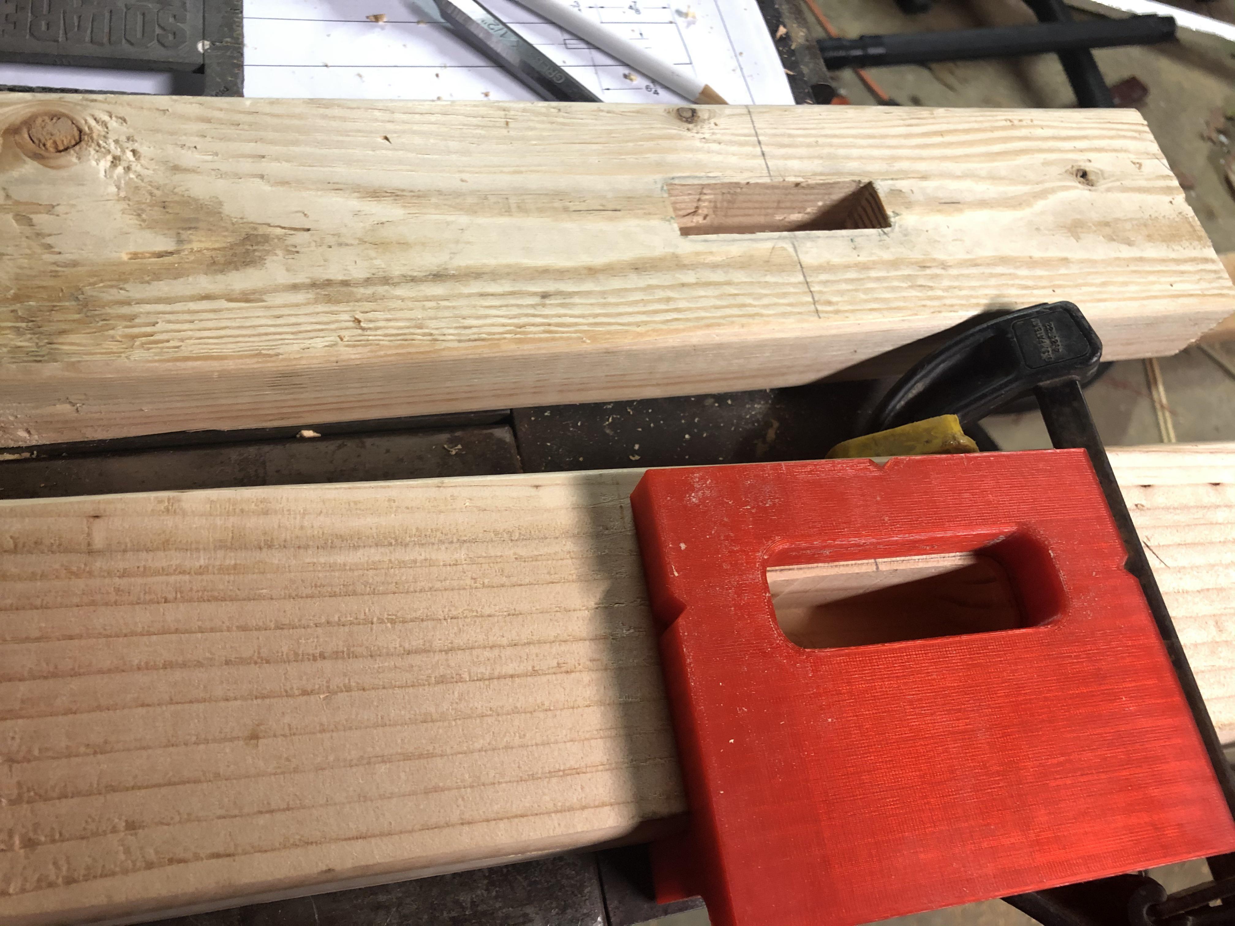 Mortise template for router : r/3dPrintsintheShop