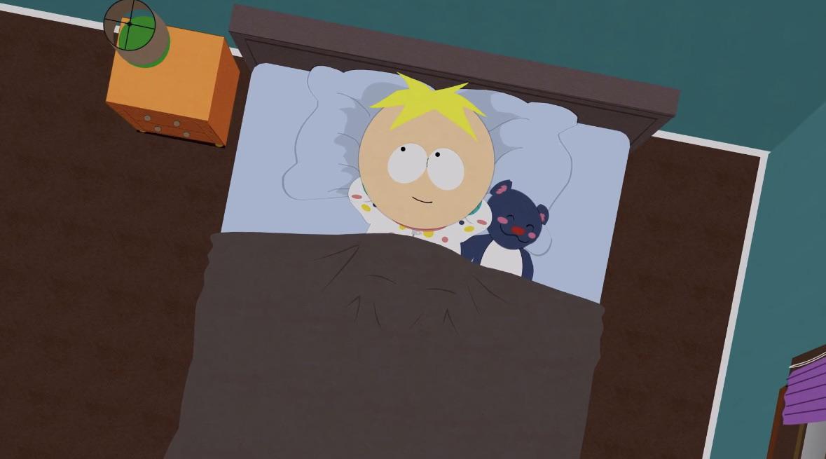 Butters the night after he kissed a girl the first time in his life