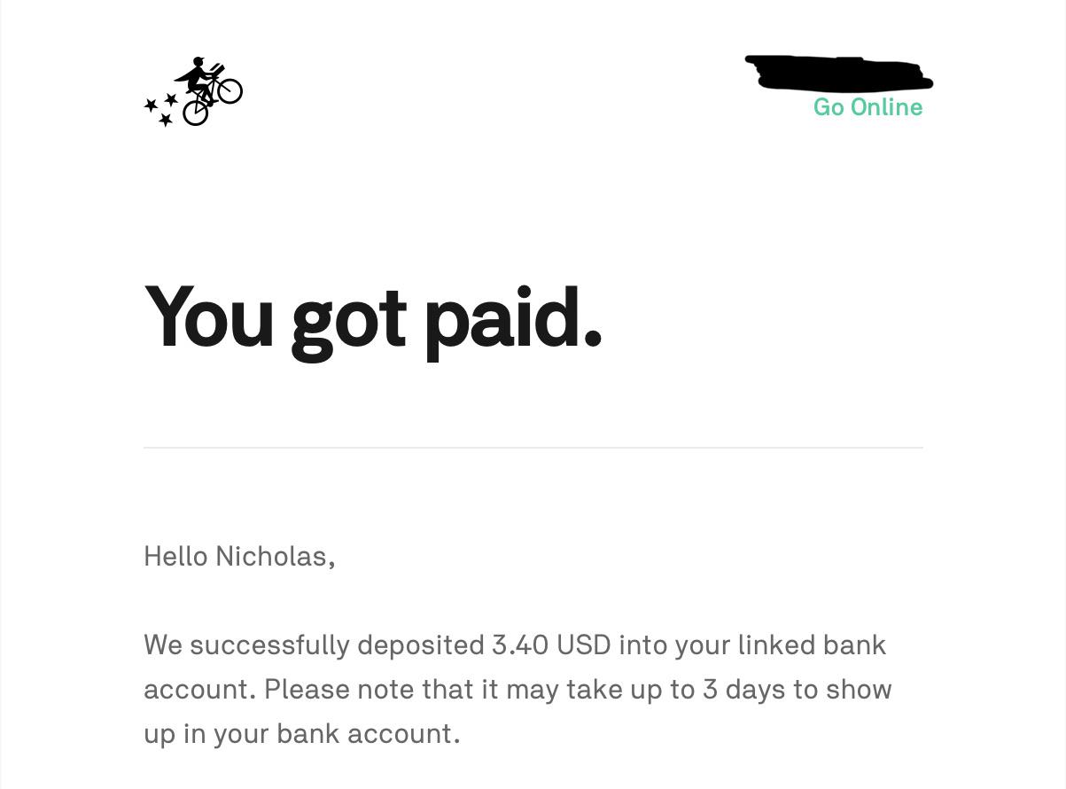 Excellent r/postmates