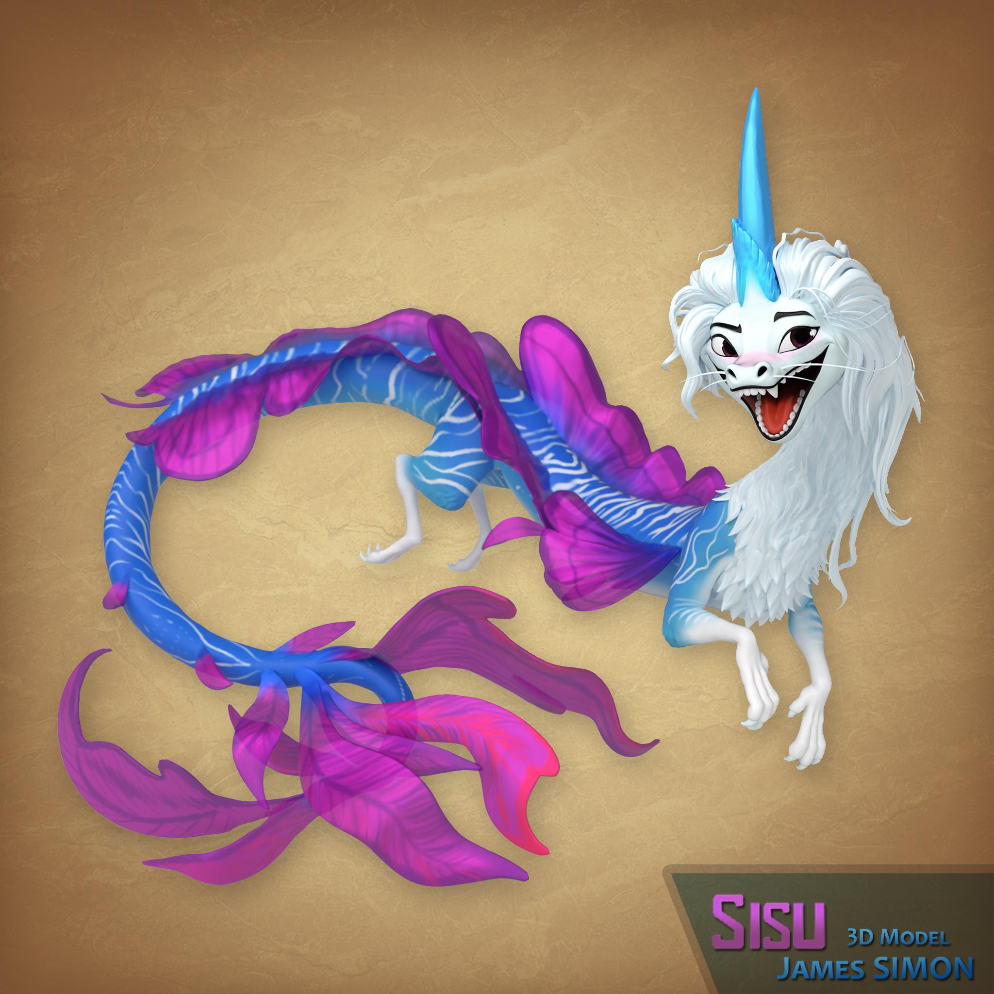 Sisu The Dragon Raya and the Last Dragon, 2021 [3D Fan Sculpt] r/disney