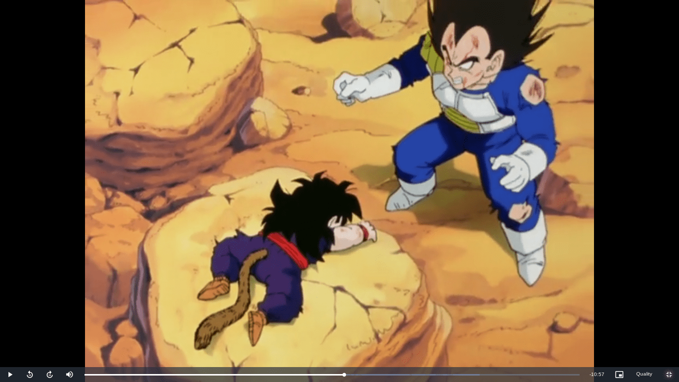 My one issue with the Saiyan saga is how Gohans tail conveniently grows