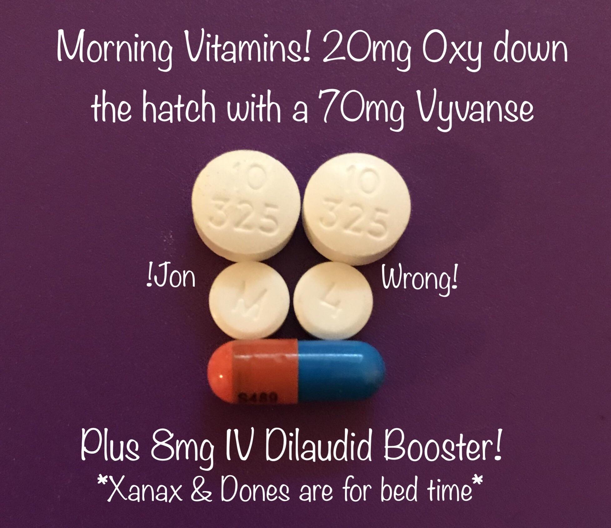 Breakfast at my house! Did everyone take there morning vitamins today