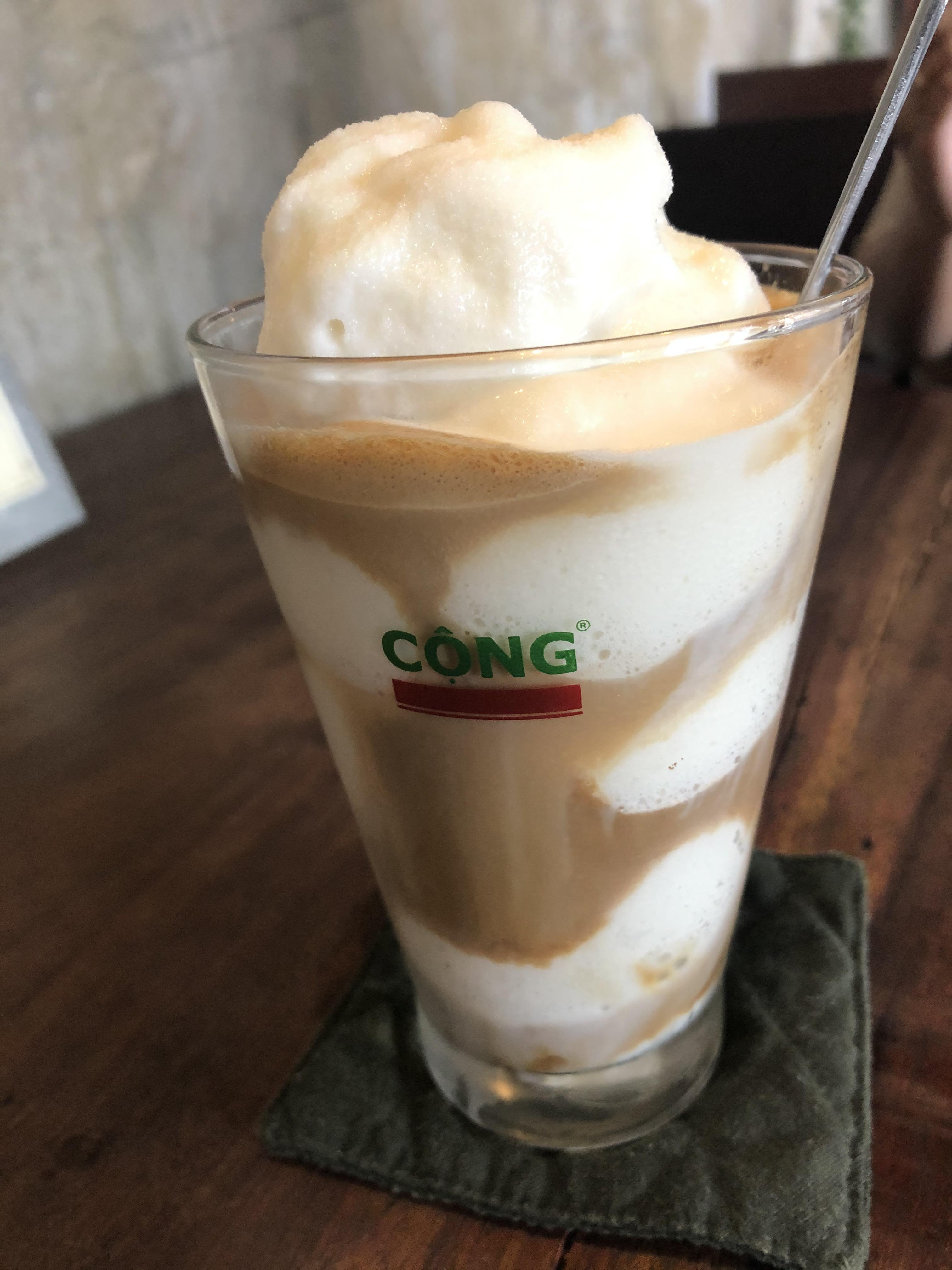Coconut Coffee at Cong Ca Phe r/VietNam