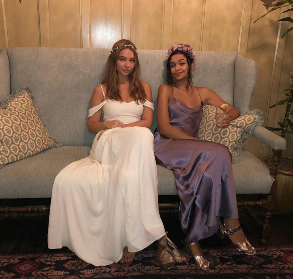 With her costar Madison Bailey MadelynCline