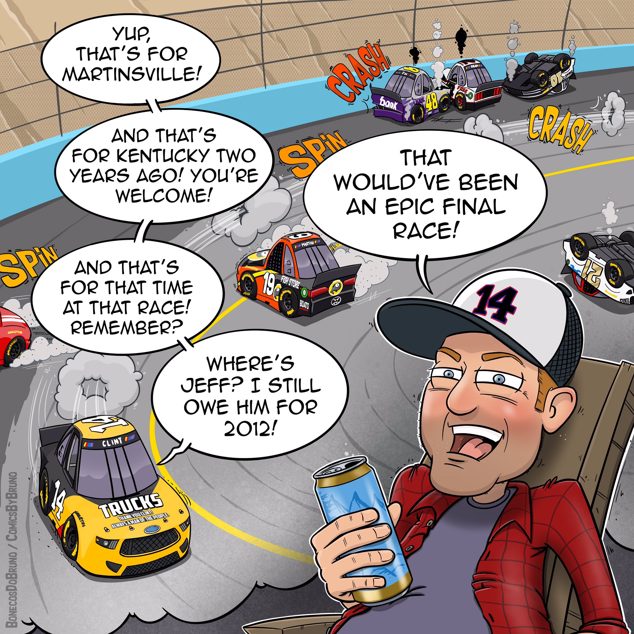 Comic How Clint's final race should have ended (based o something said