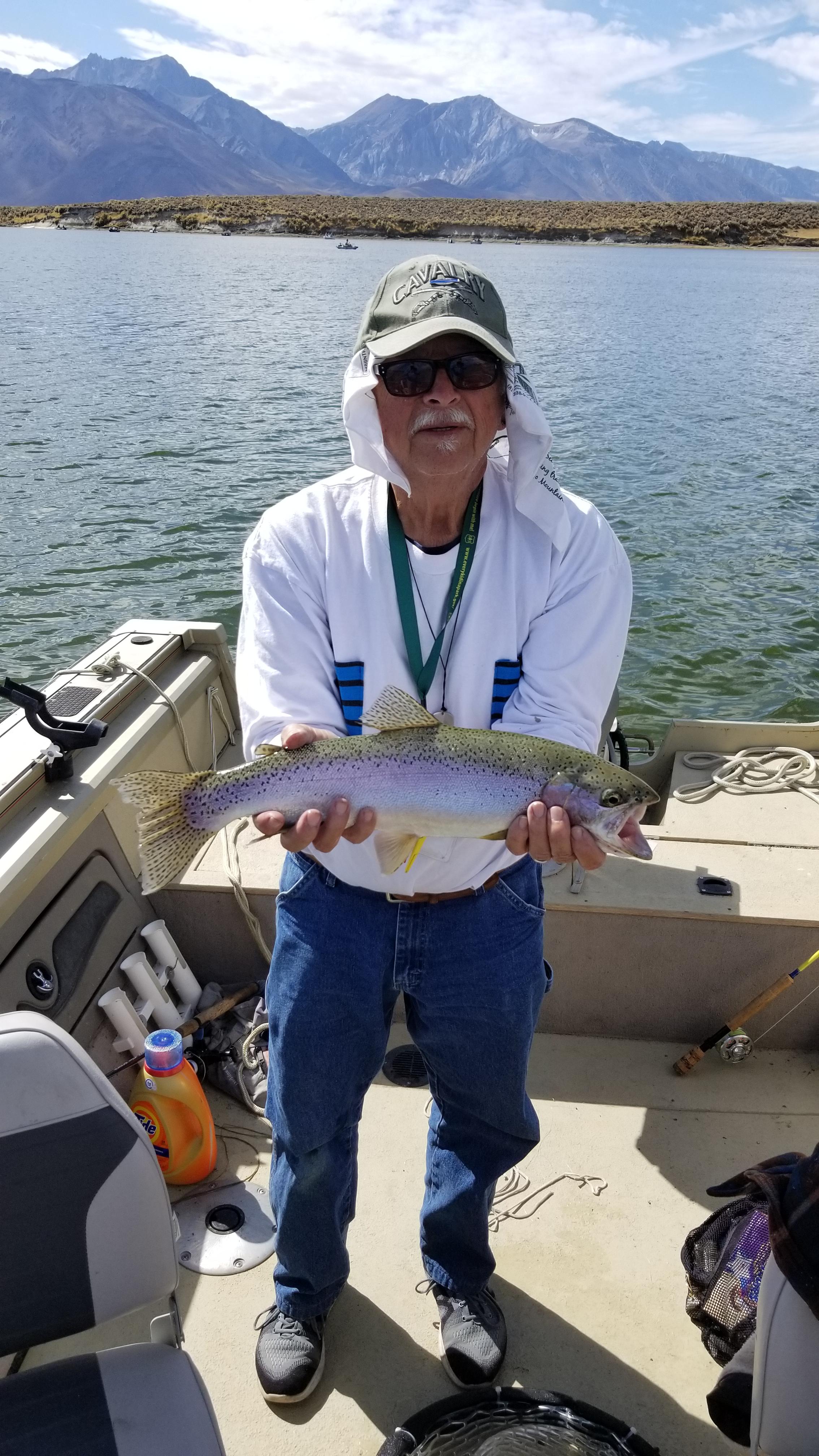 My first post on Reddit. Went Flyfishing this weekend and my Dad caught