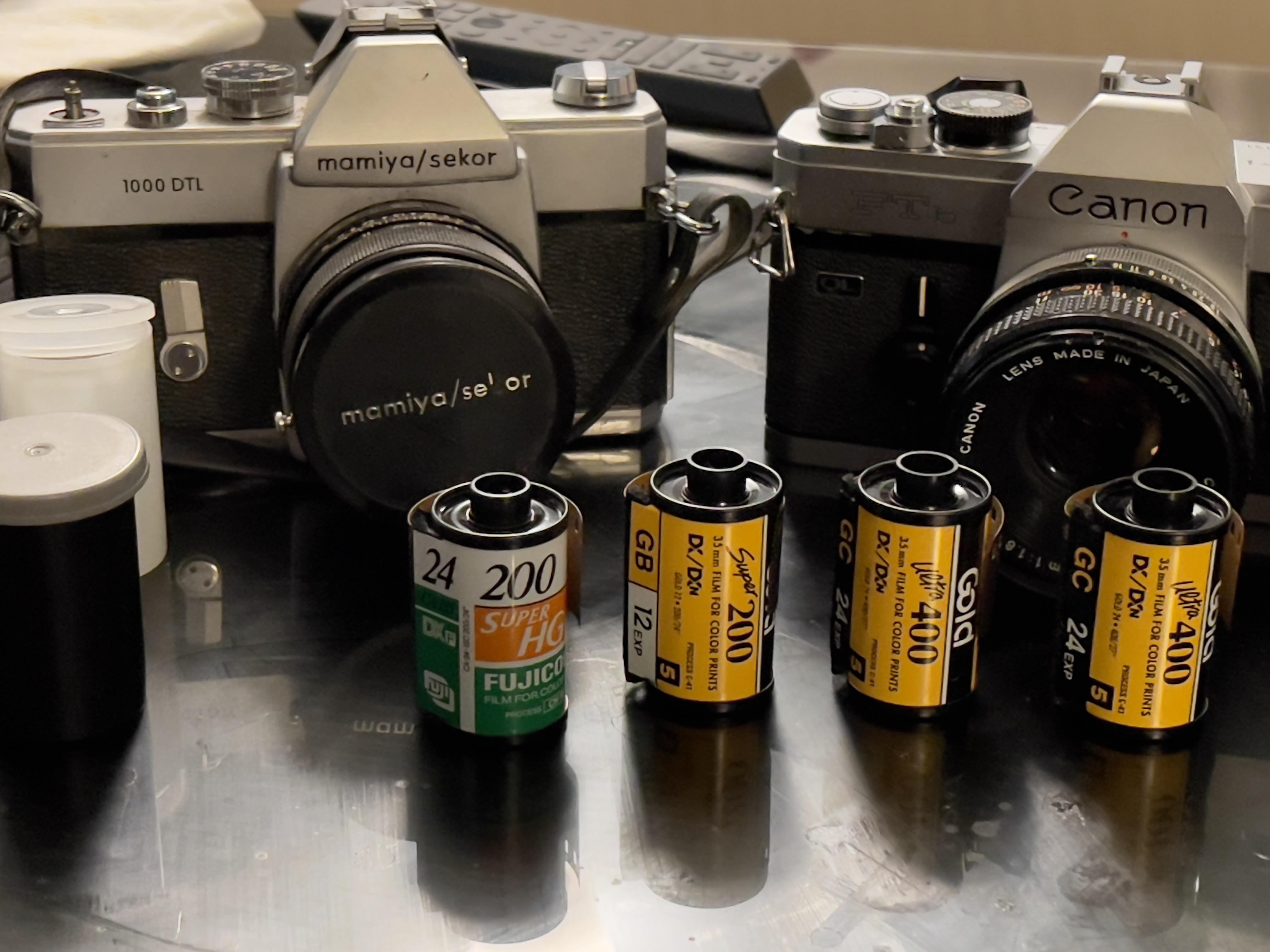 Picked up 4 rolls of very old expired film in a thrift store haul any