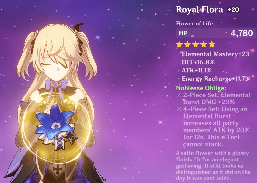 Everyone can get this 5* Artifact at AR20 (your secondary stats may