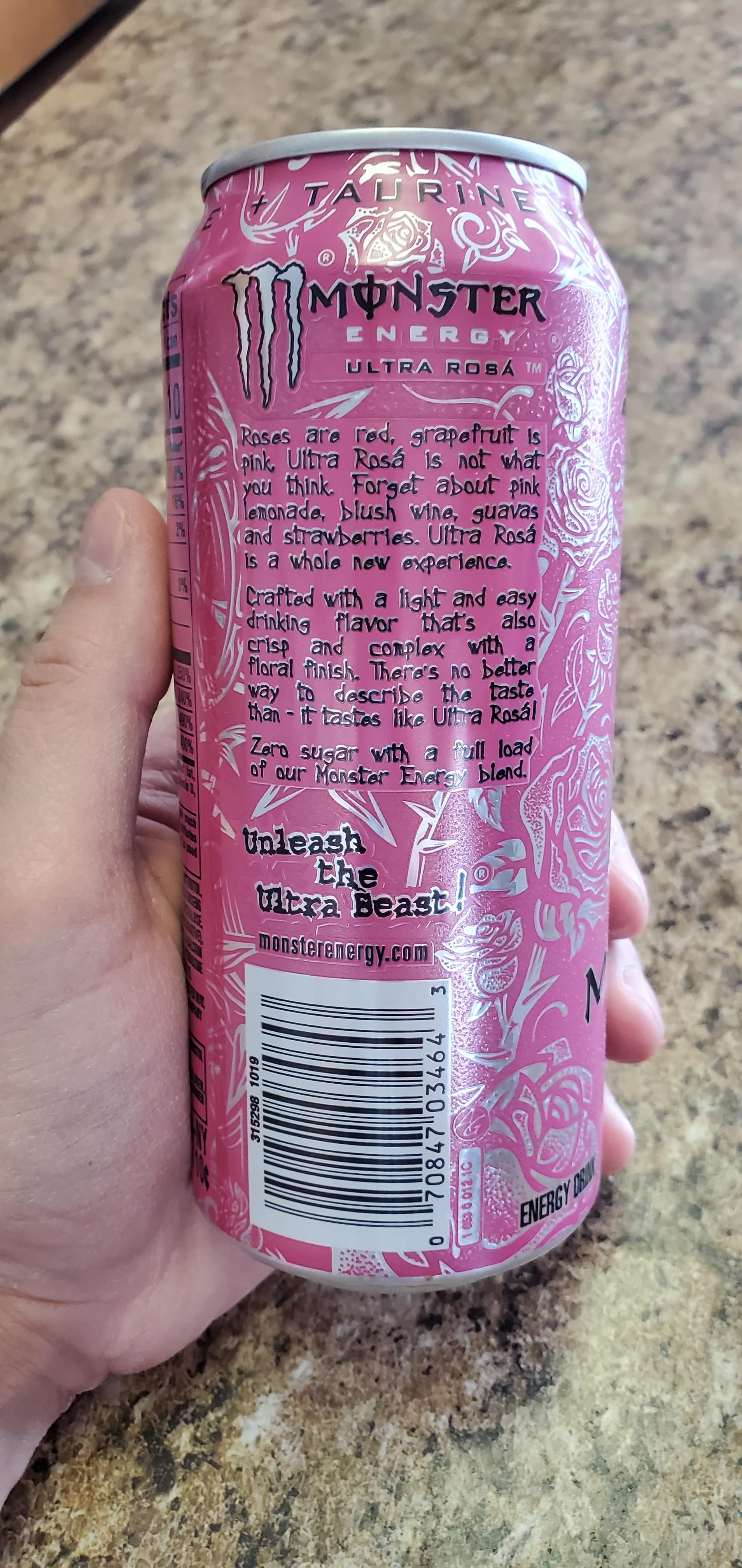 Ultra Rosa Update r/energydrinks