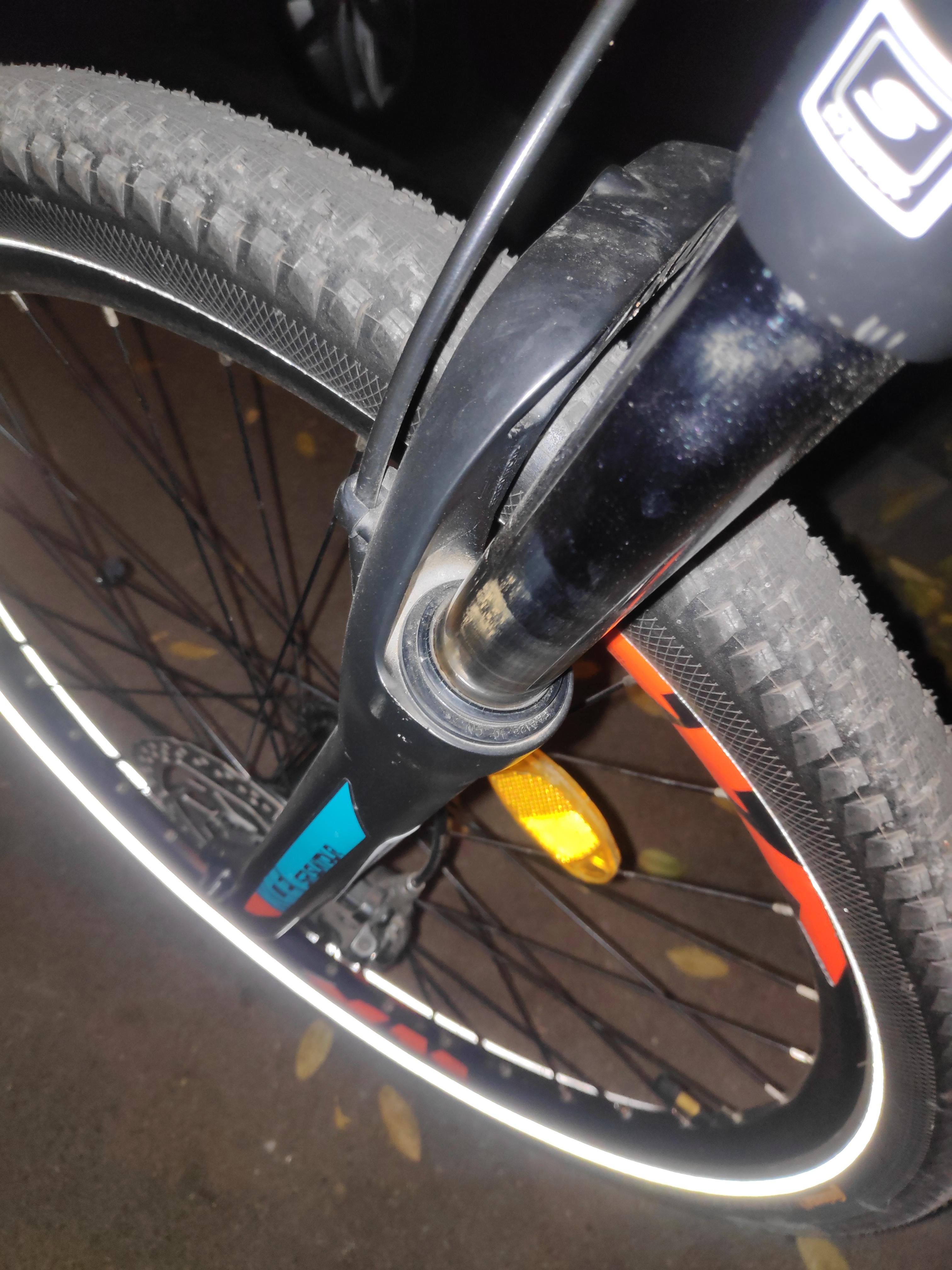 Is this rust on my fork? After almost every ride i see this brownish thing on my suspension.If