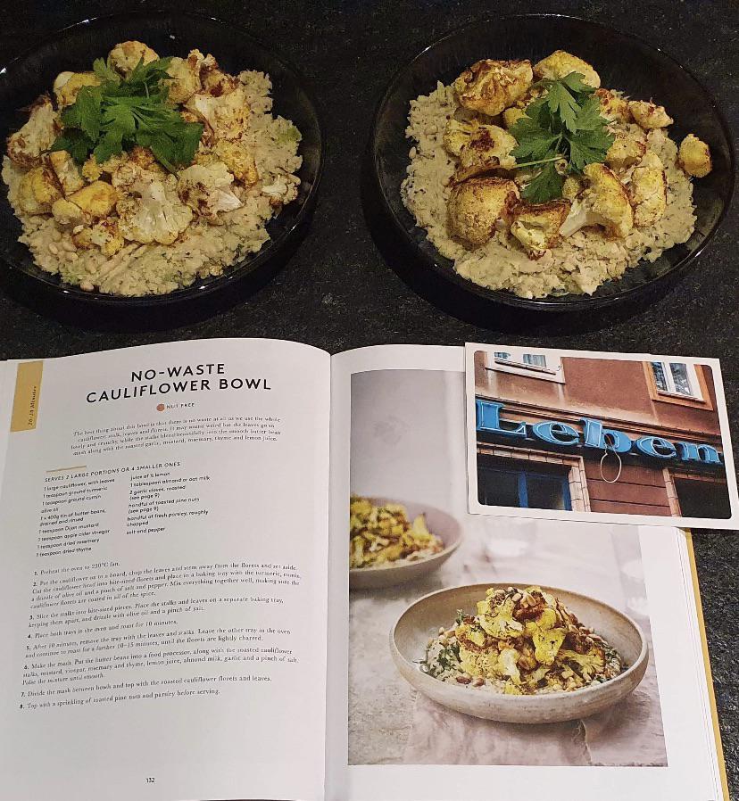 Tried out this nowaste cauliflower bowl from the new Deliciously Ella