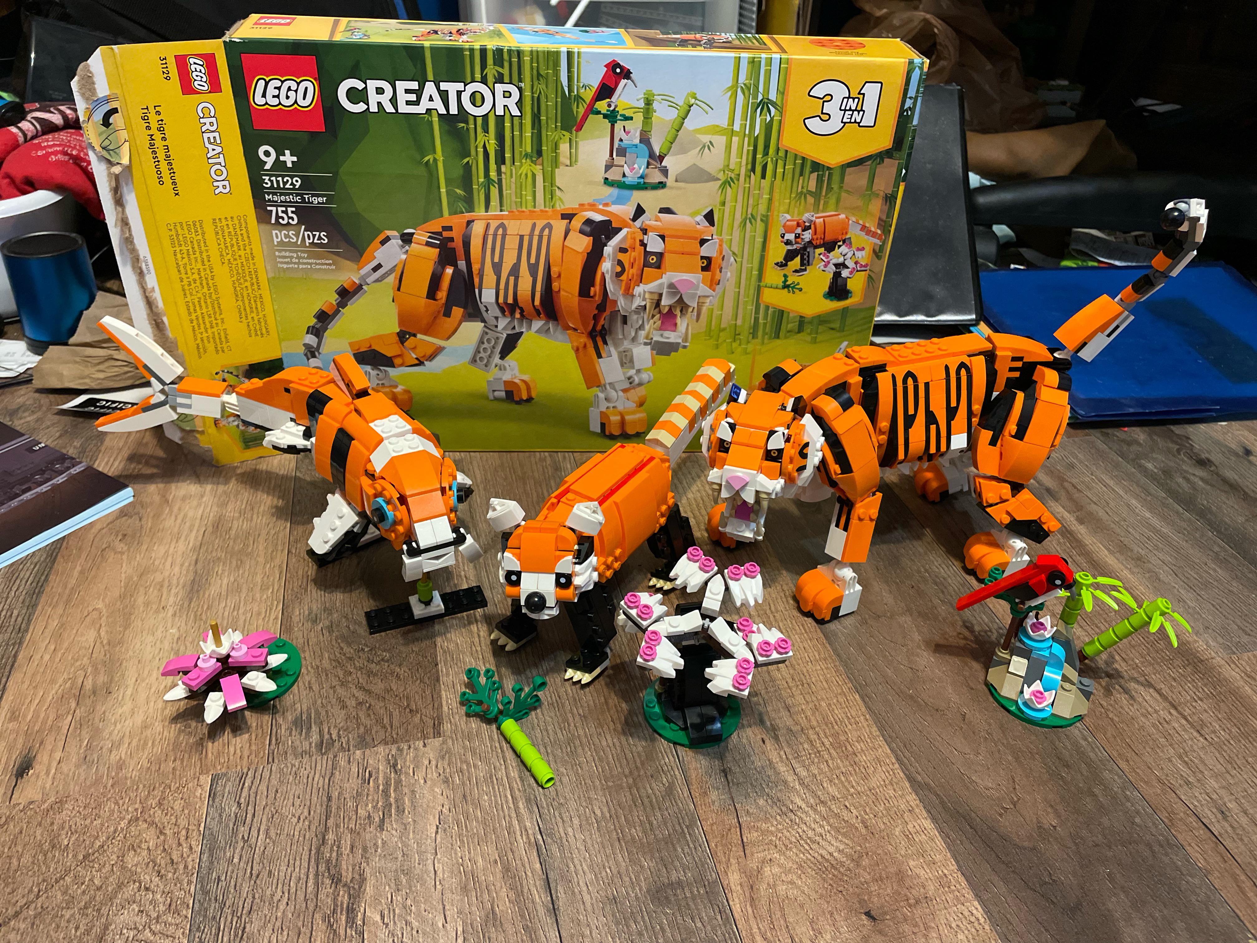 Just finished all three models from Majestic Tiger (31129). Love the