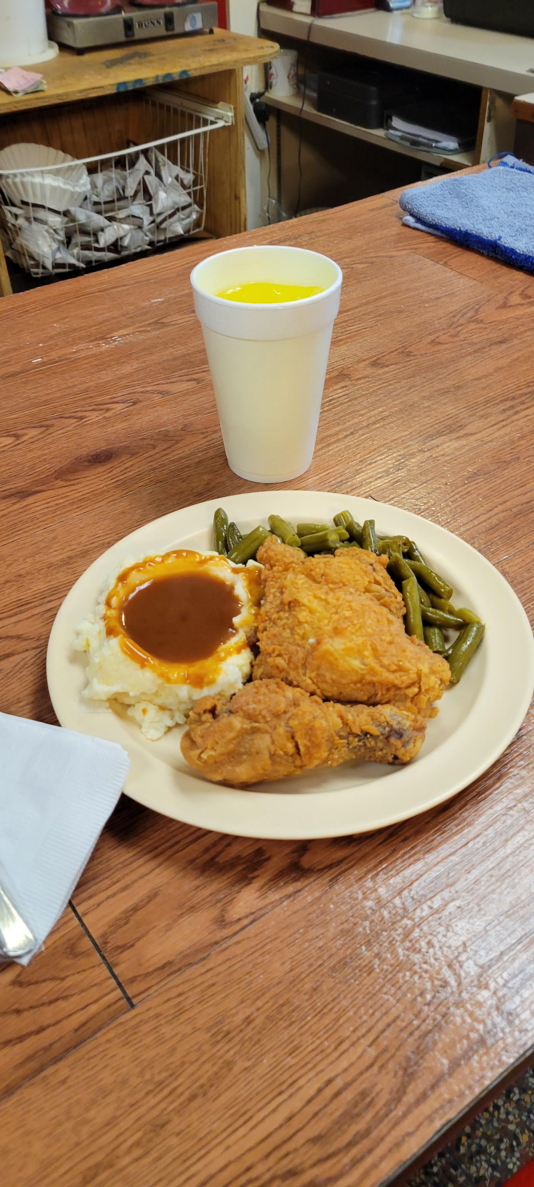 Southern diner plates (a series on the American diner) Deep fried