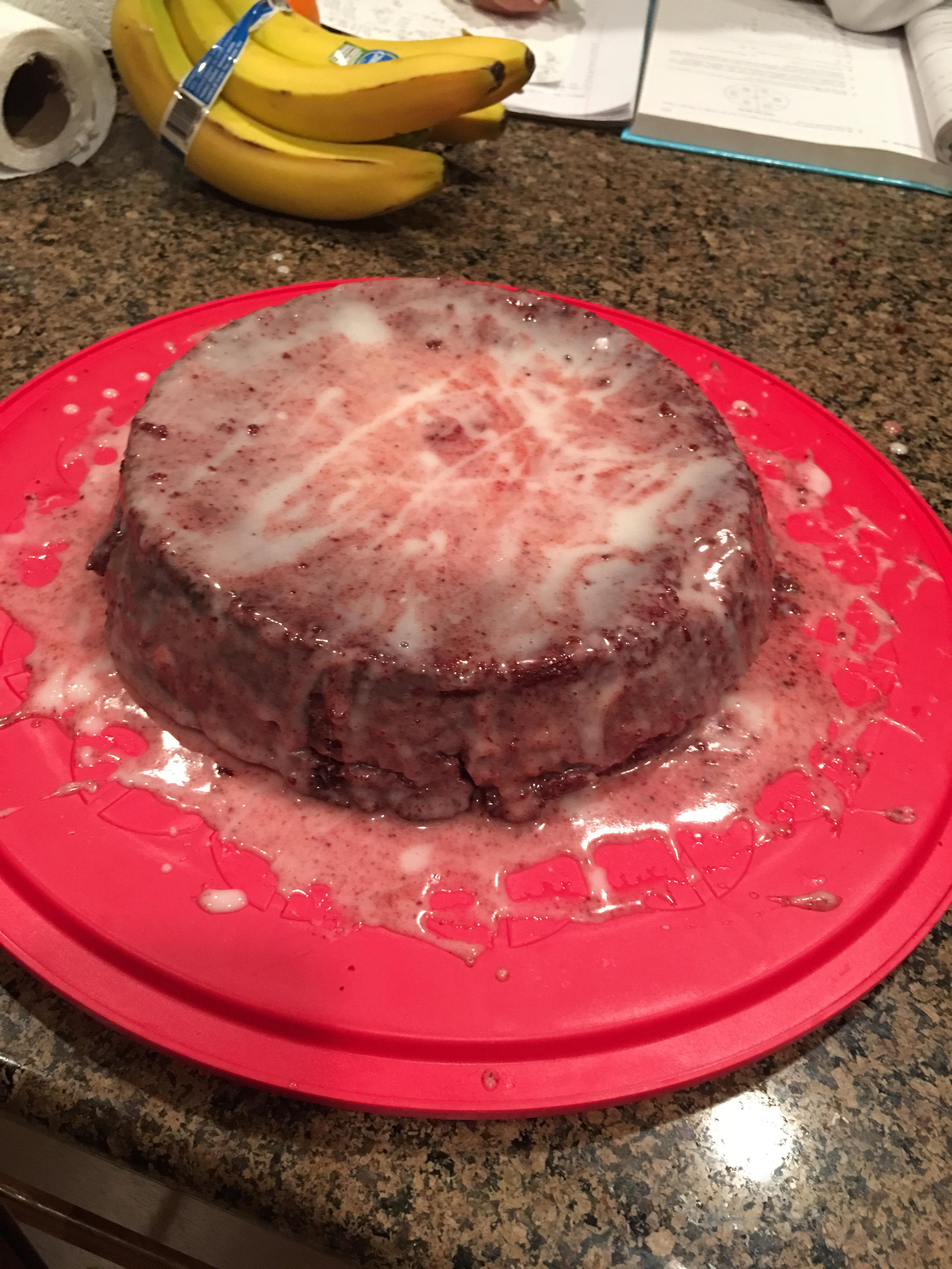 Was gonna make cookies from a cake mix, it ended up being too watery so