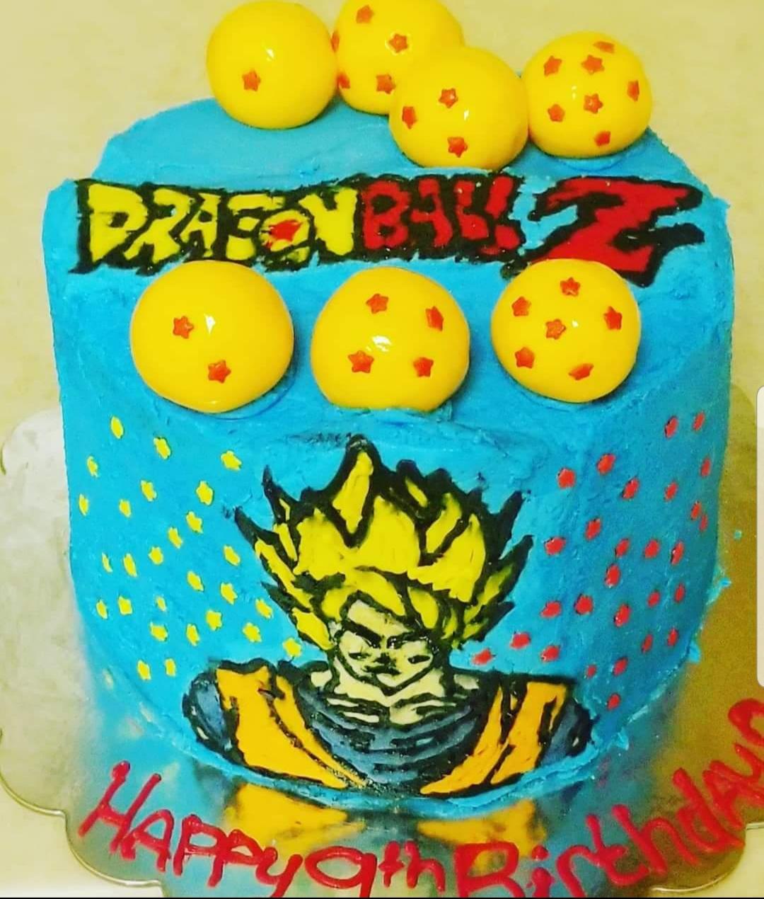 Dragon Ball Z cake I made for a kids birthday. r/cakedecorating