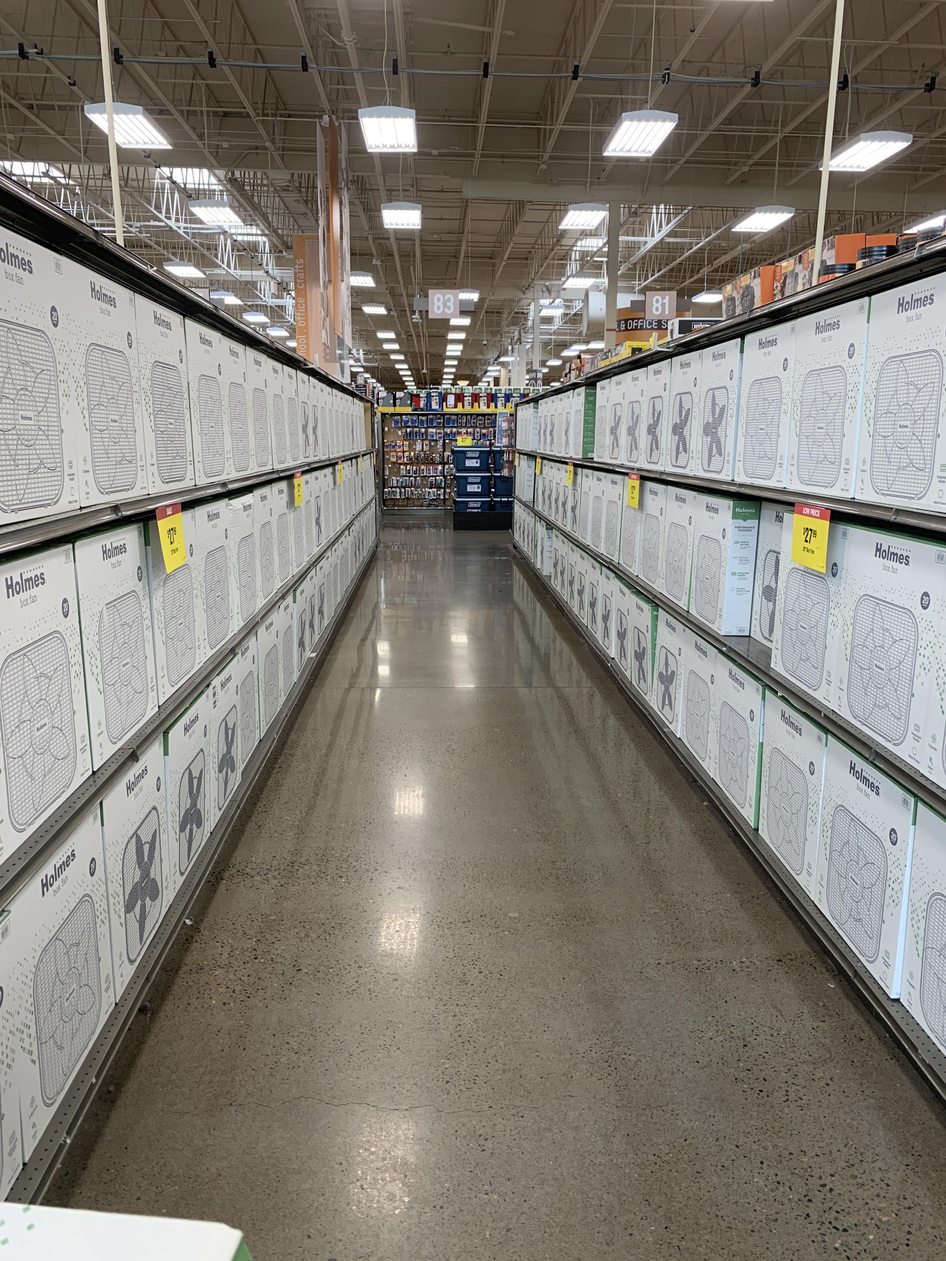 Hollywood Fred Meyer has all the box fans. : r/Portland