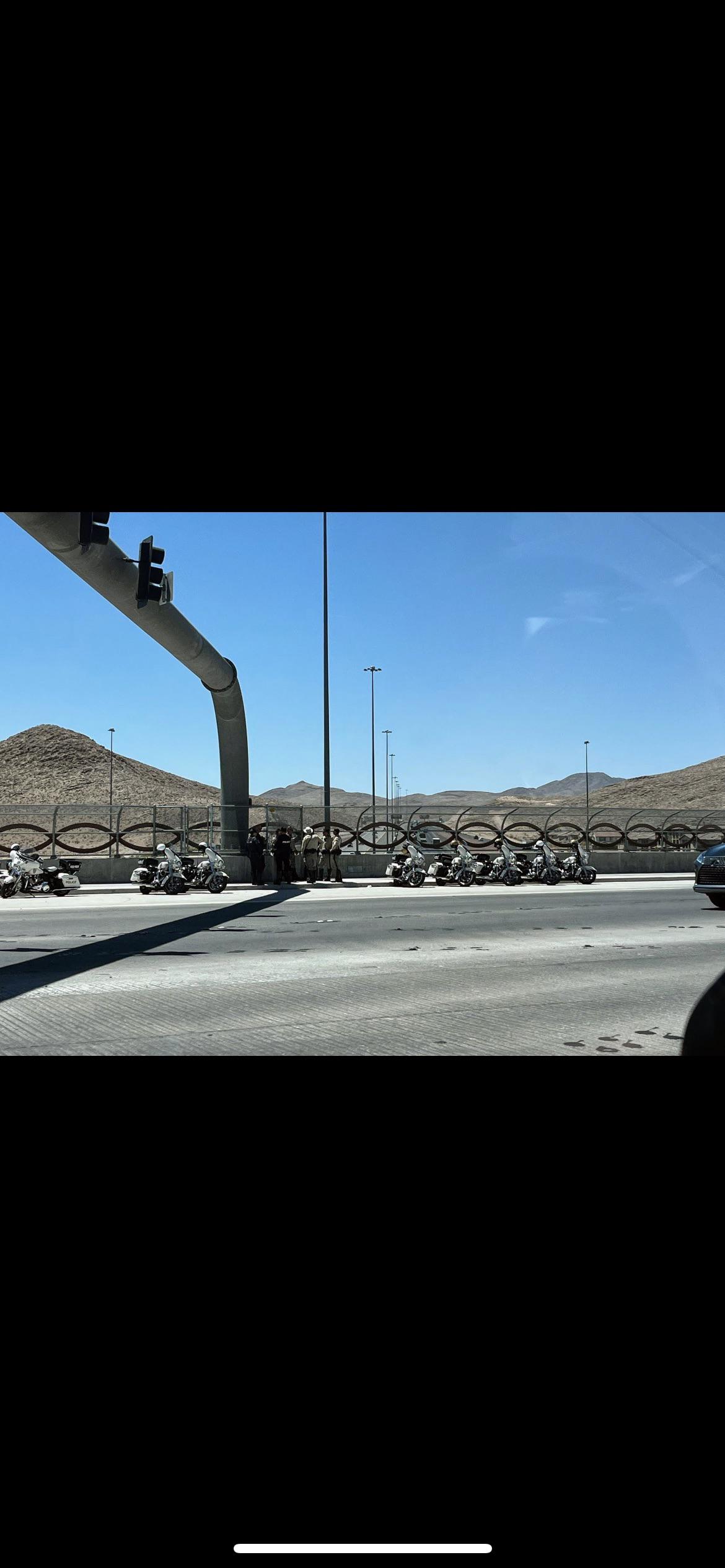 Be careful driving into Las Vegas I15 and st rose SPEED TRAP r/LasVegas