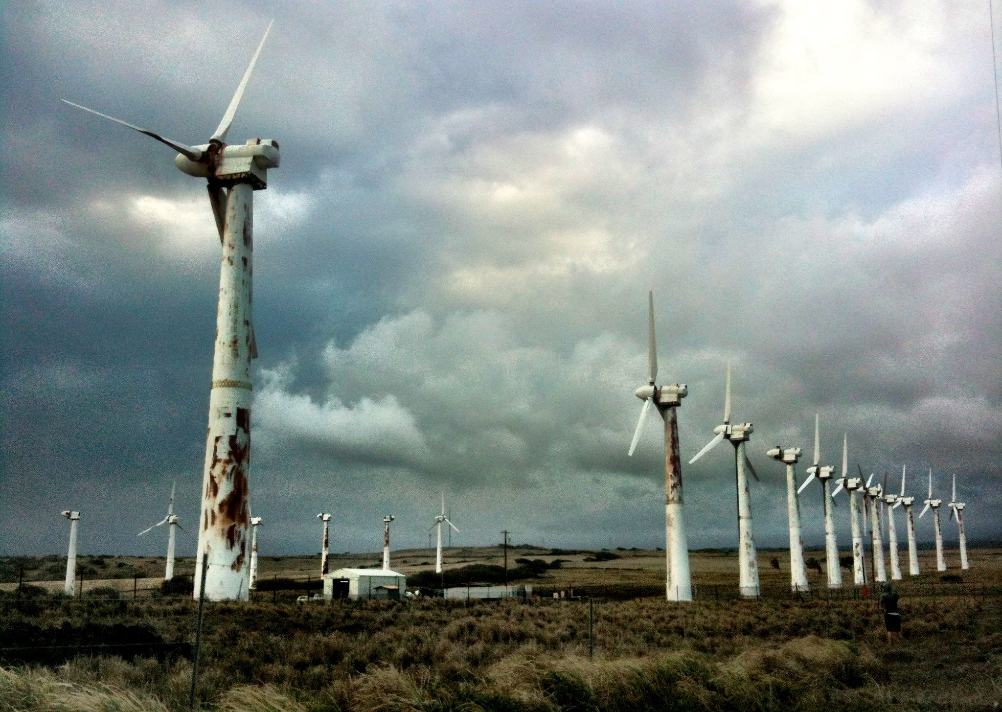 Abandoned wind farm, near South Point (Southern most point in US) r