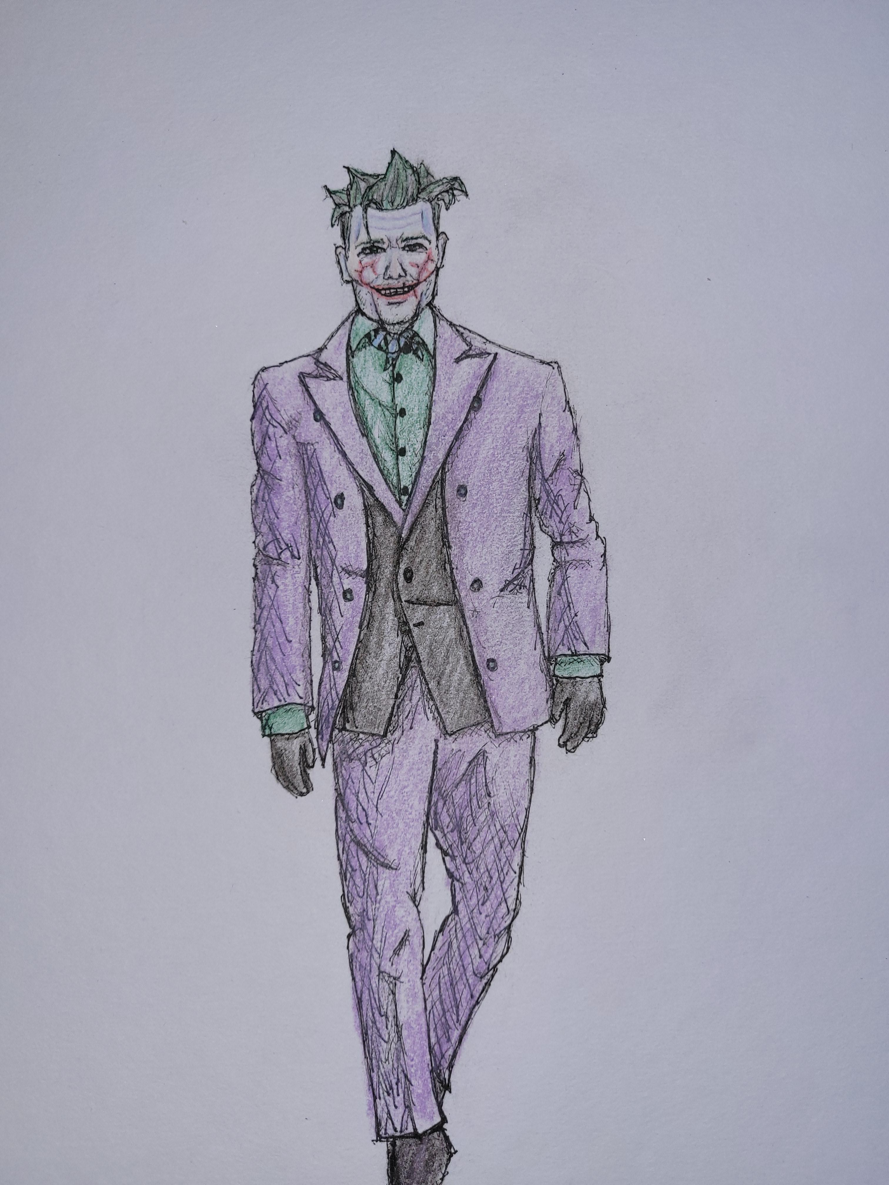 Aggregate more than 133 full body joker drawing best seven.edu.vn