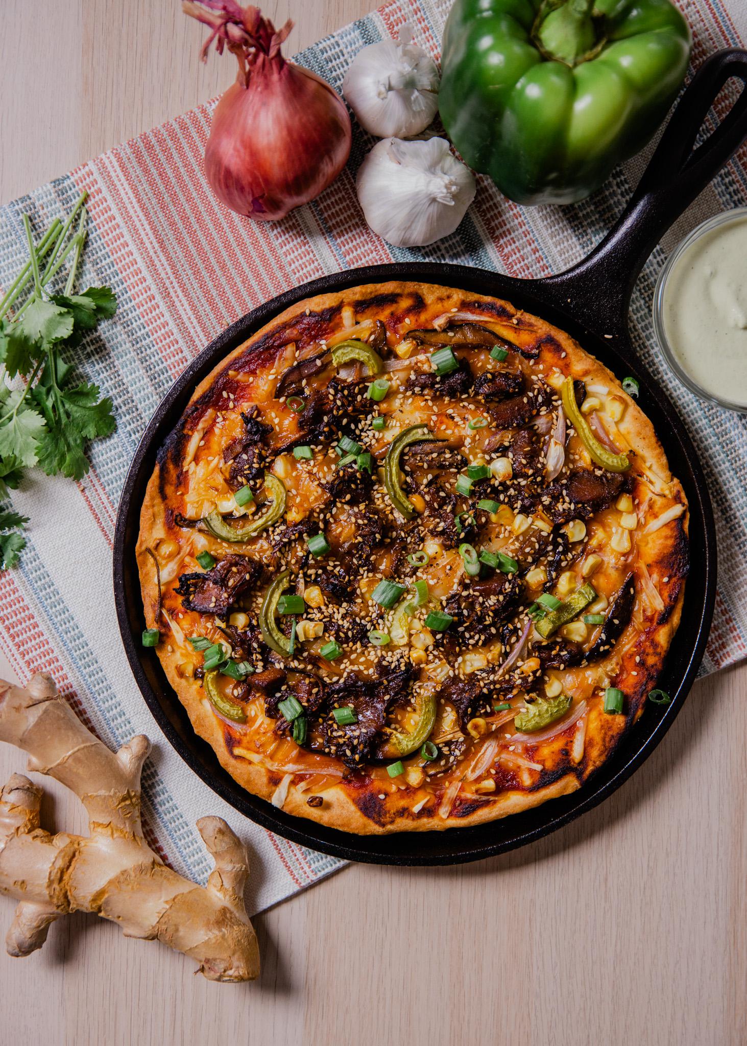 Vegan Jackfruit Bulgogi Pizza r/VeganChill
