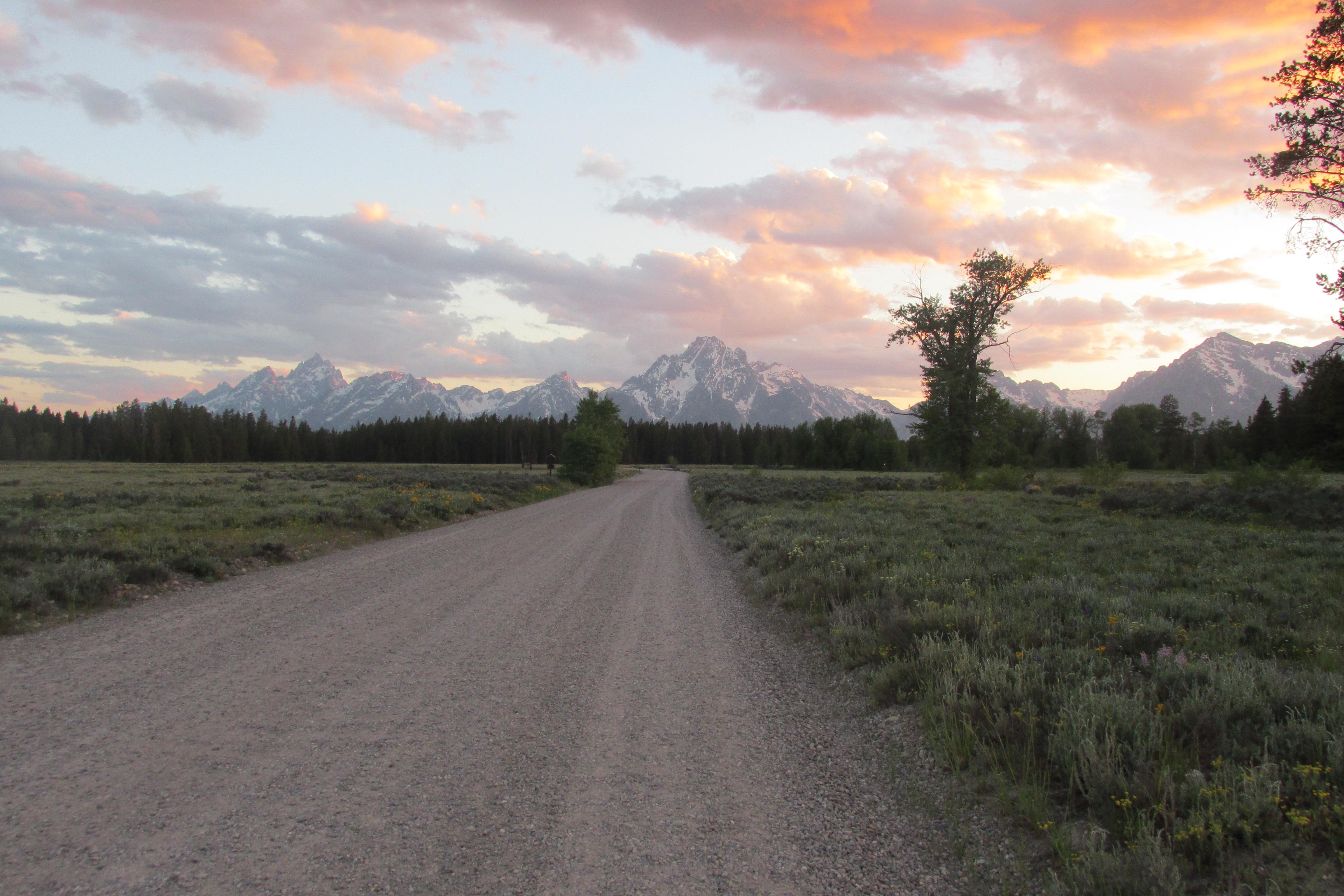 Sunset in the Tetons Pilgrim Creek Road, Grand Teton National Park