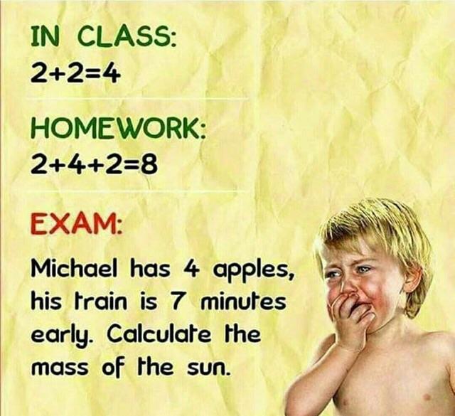 Lel get it? Exams are hard!!