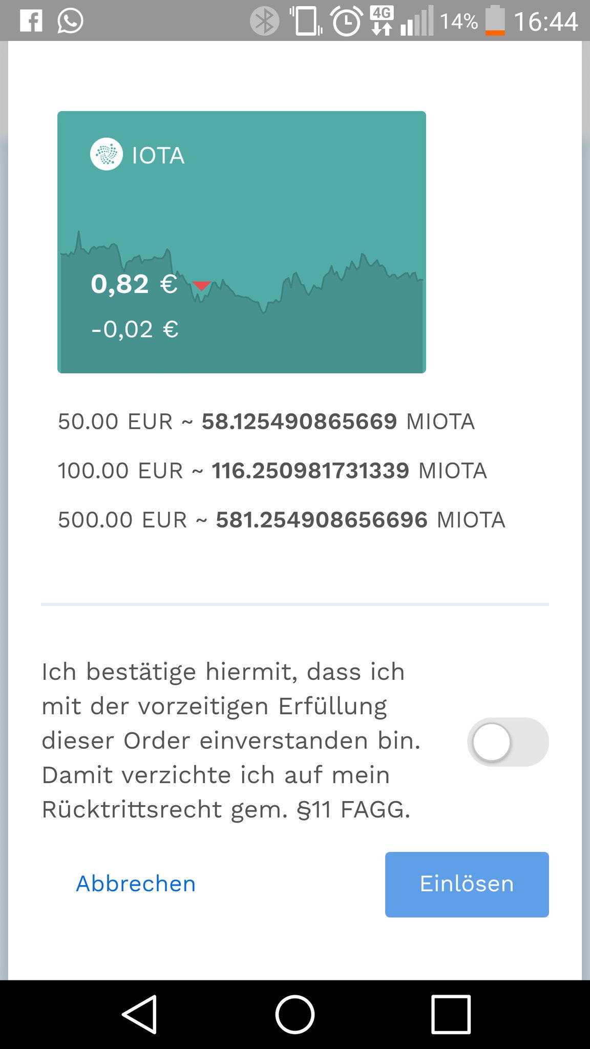 bought iota with bitpandas nice vouchers from the post office r/Iota