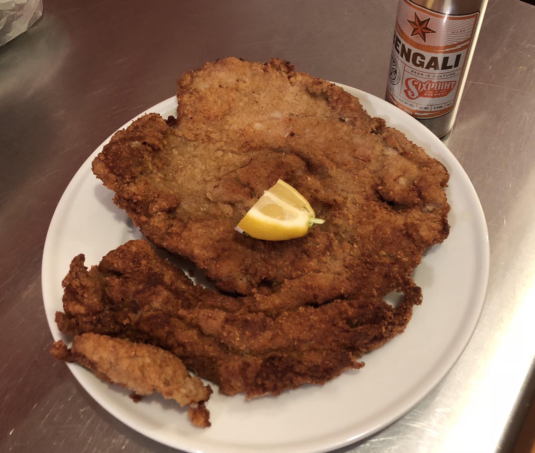 [Homemade] Schnitzel from a whole pork tenderloin r/food