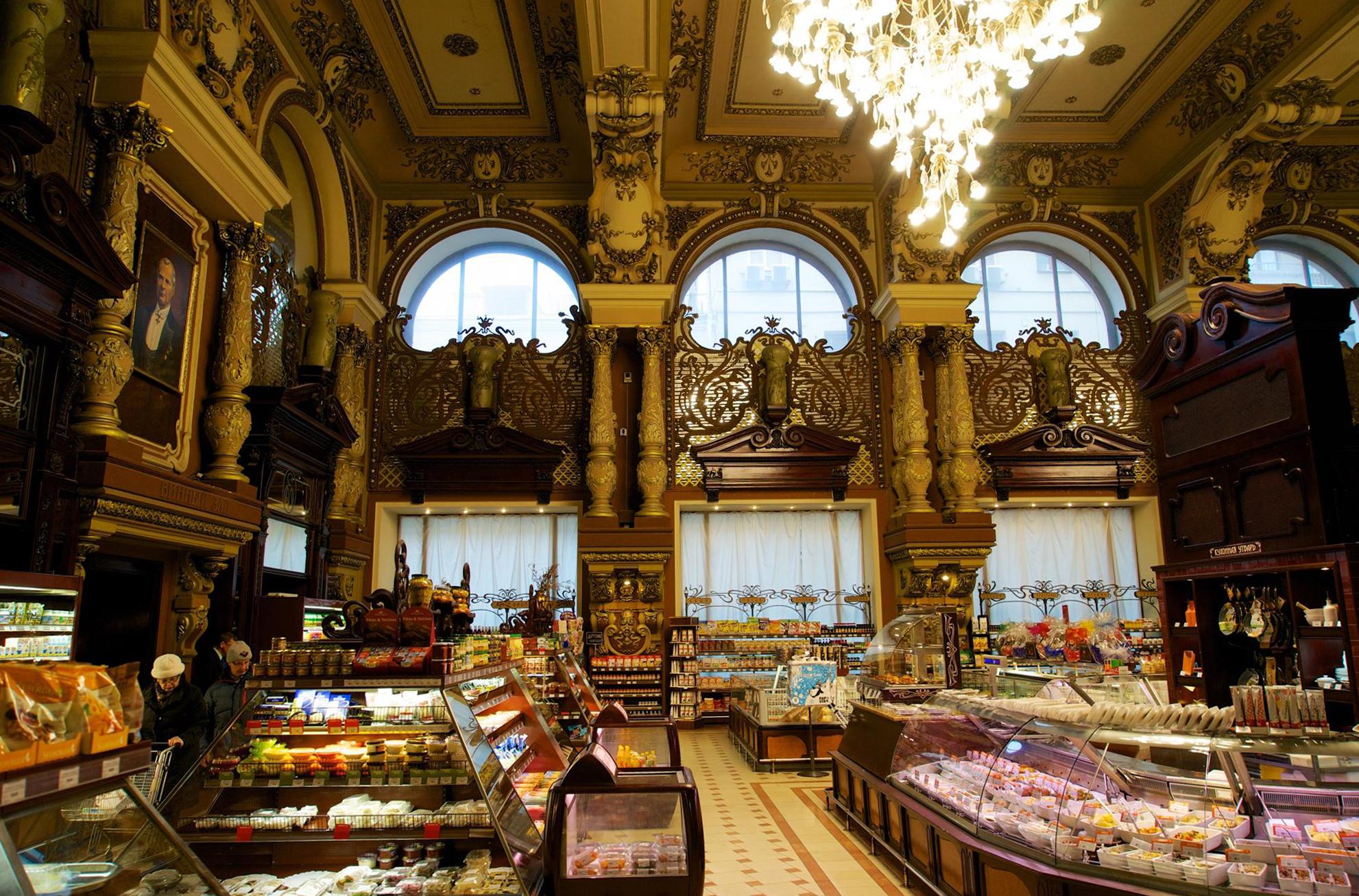 Eliseevsky Grocery Store, Moscow, (only in) Russia r/ArchitecturalRevival