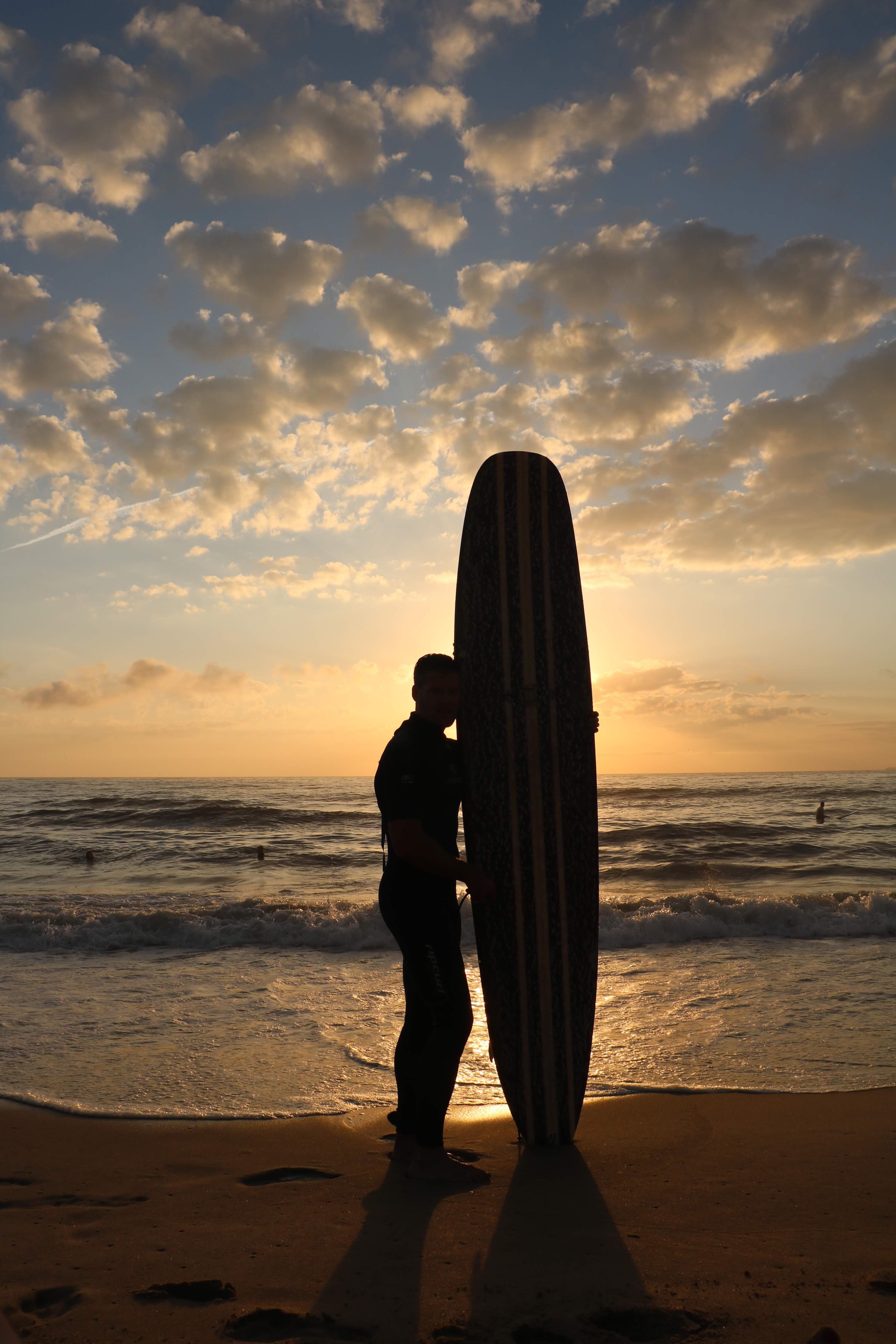 Asked a surfer if I could take his picture against the sunrise in VA beach the last week of