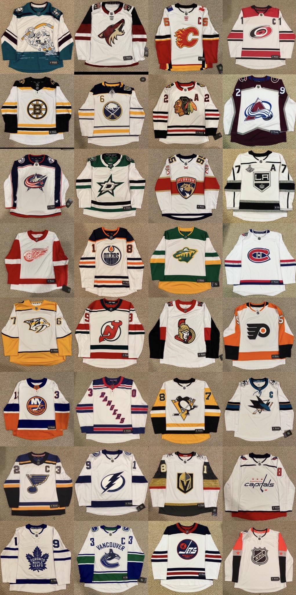 I completed my 31/31 Fanatics Away Jerseys collection, all in large