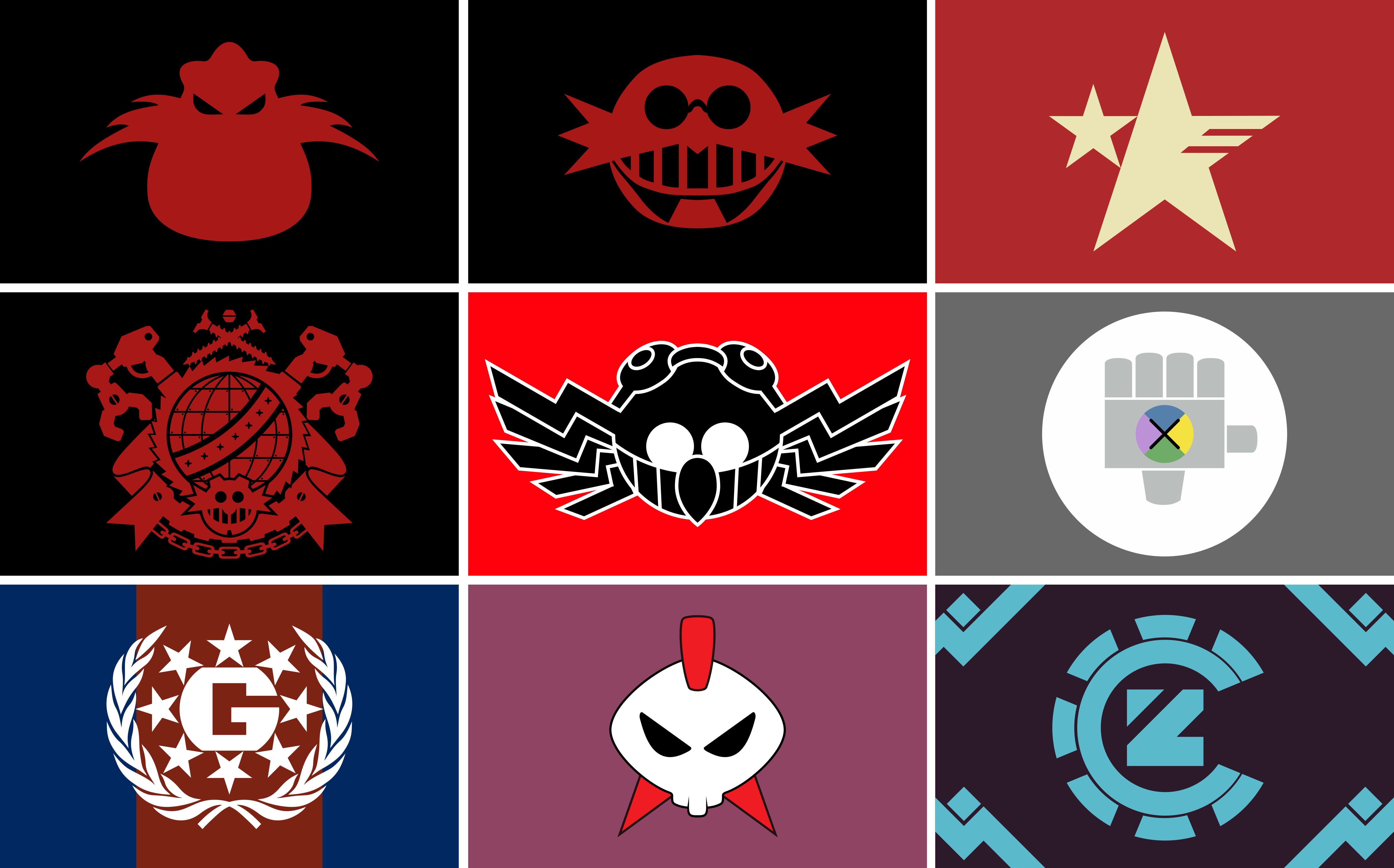 Flags Vectored Vol 2 r/SonicTheHedgehog