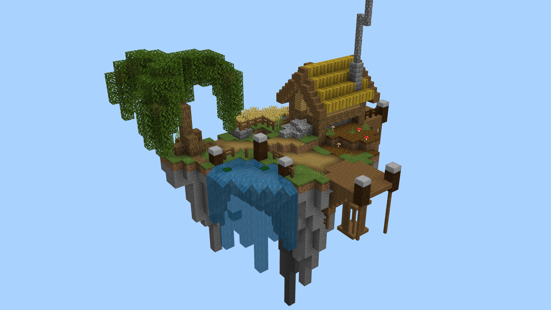 First island for my skyblock map! r/Minecraft