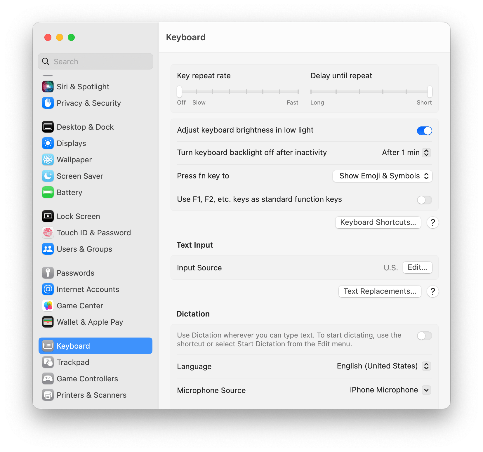 Keyboard key repeat rate broken in Ventura? r/MacOS