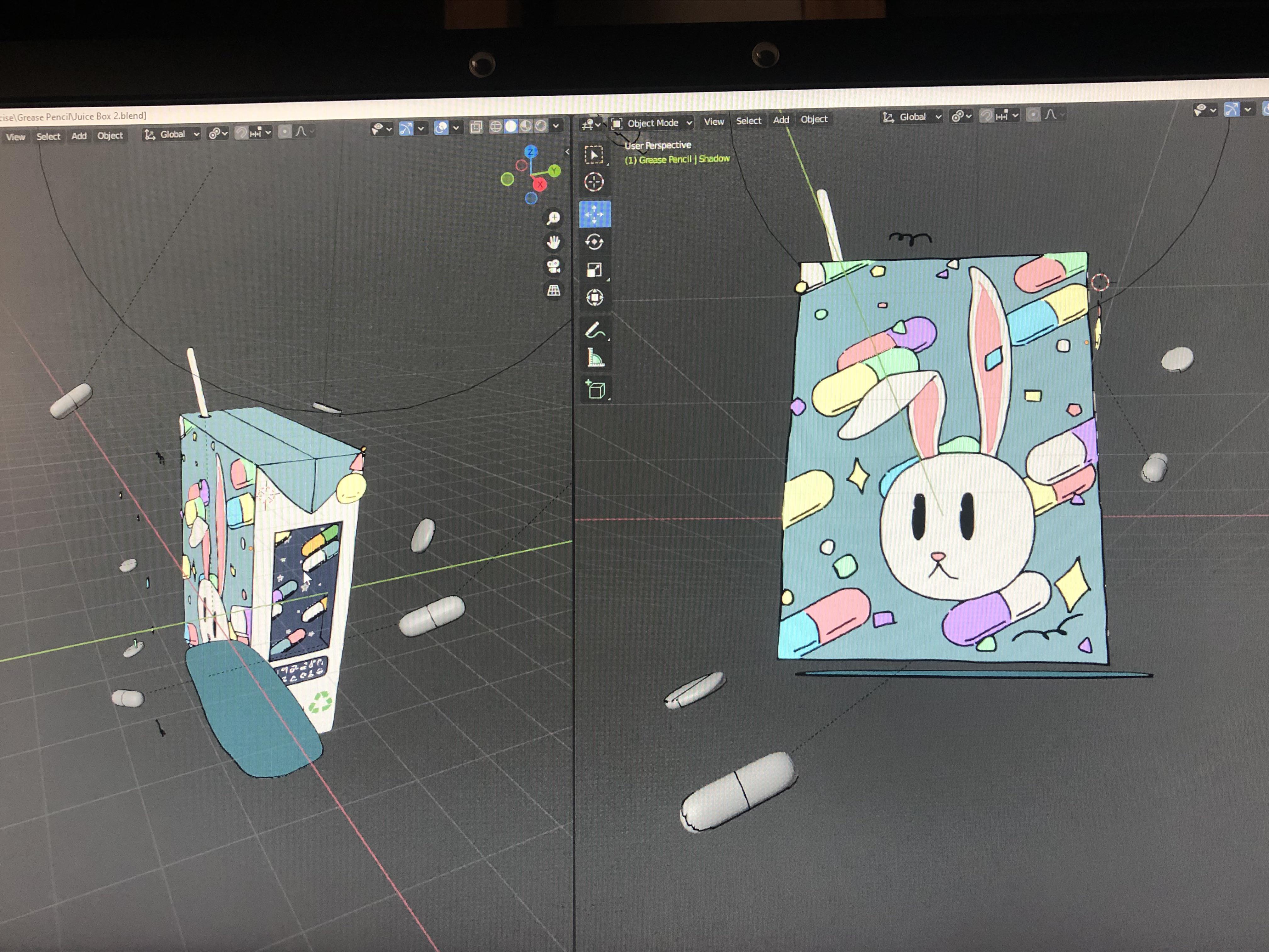 Help please! Grease pencil object clipping through. I already enabled