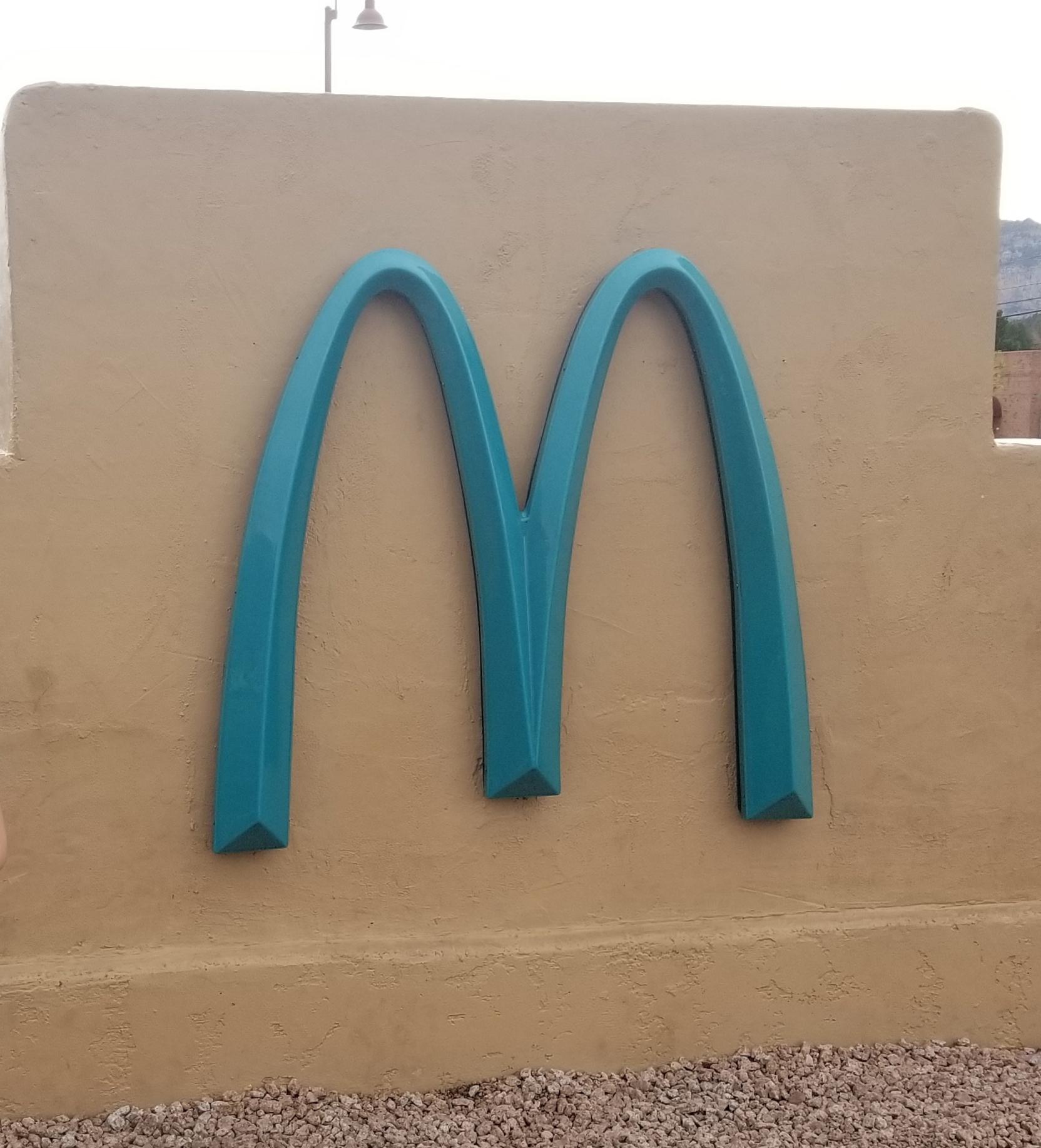 The only teal McDonald's M in the world in Sedona, AZ r/mildlyinteresting