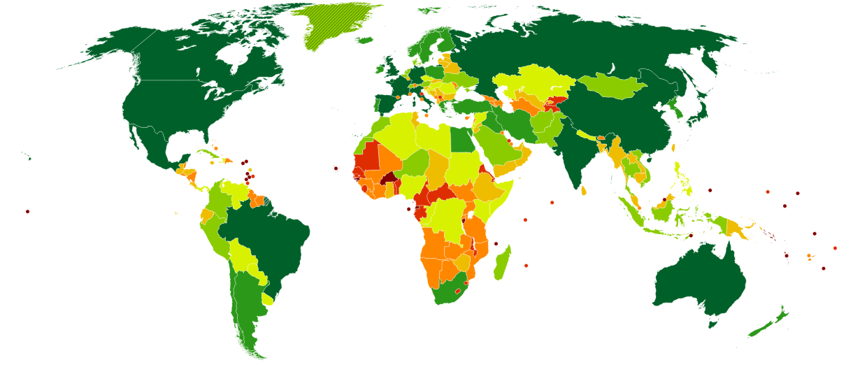 How well known each country is, based on Jetpunk statistics. r/Maps