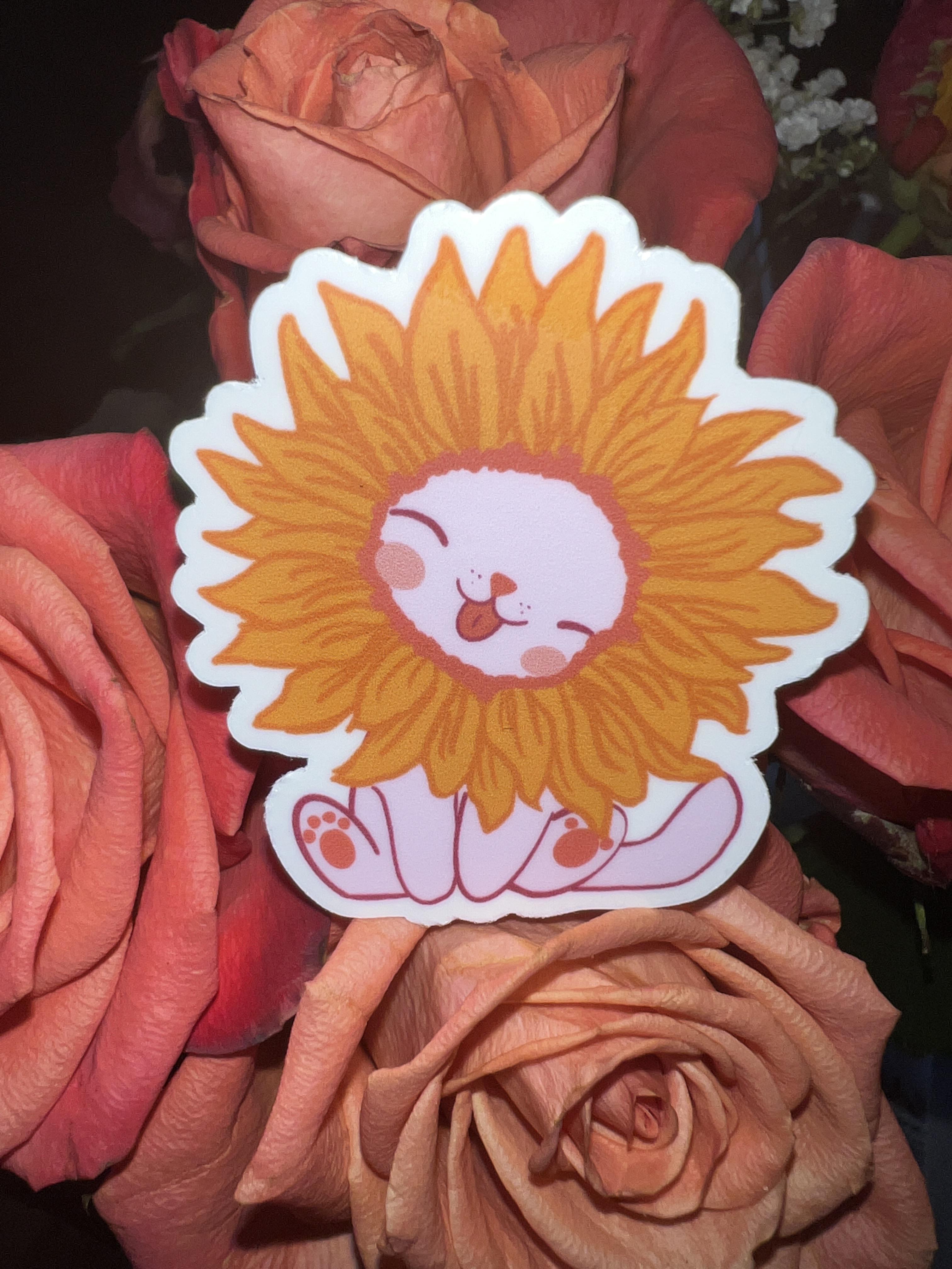 Sunflower Cat r/stickers