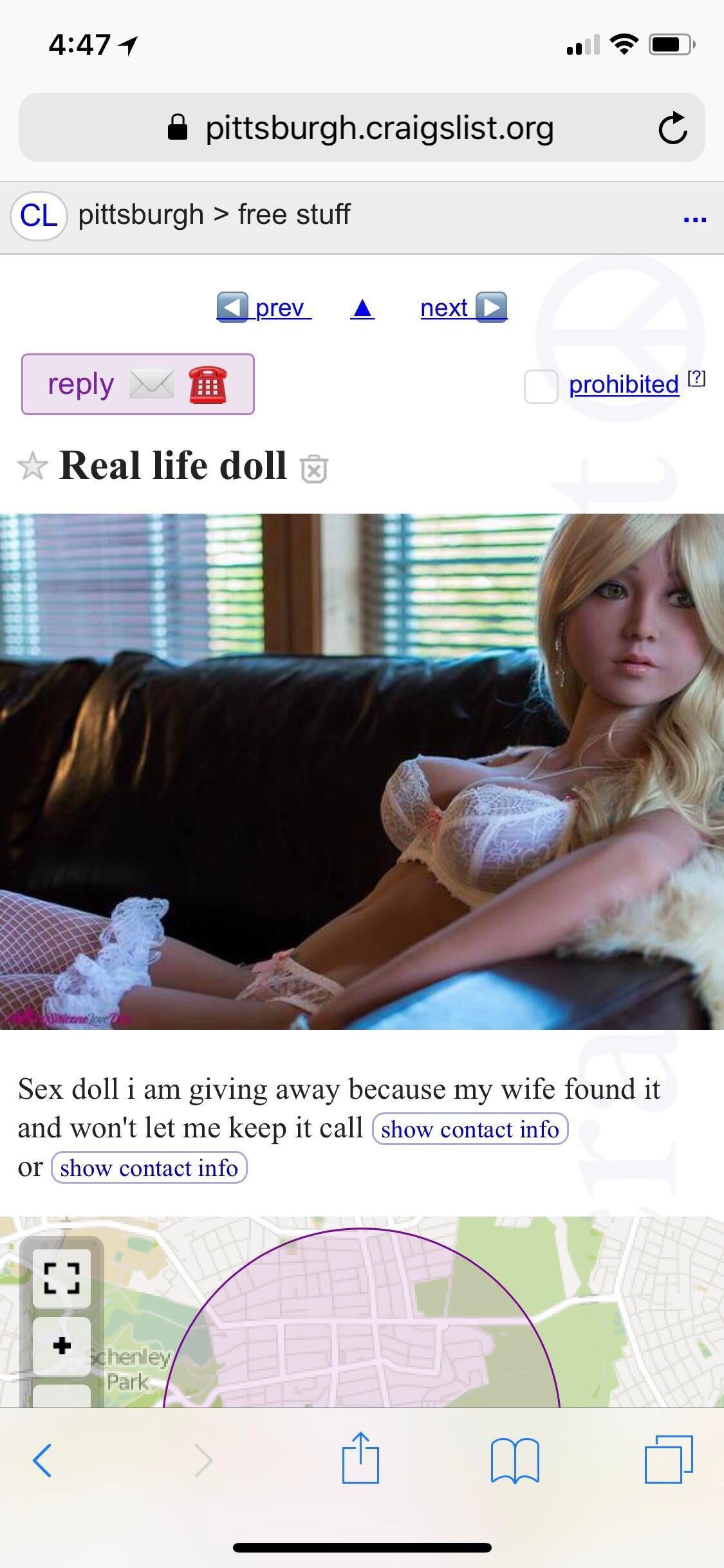 Craigslist sex doll : awfuleverything