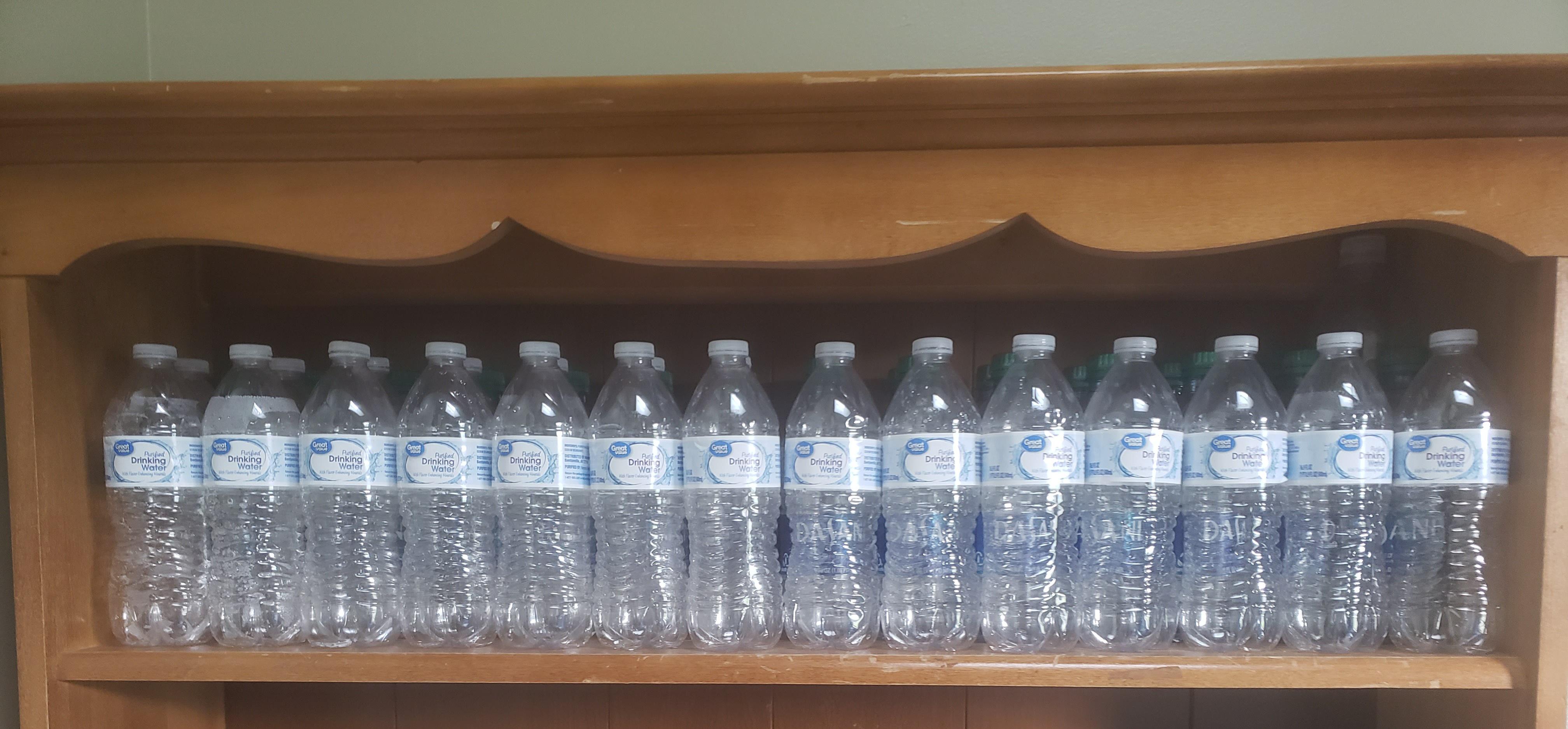 In an attempt to quit fizzy drinks I decided to drink 1 bottle of water