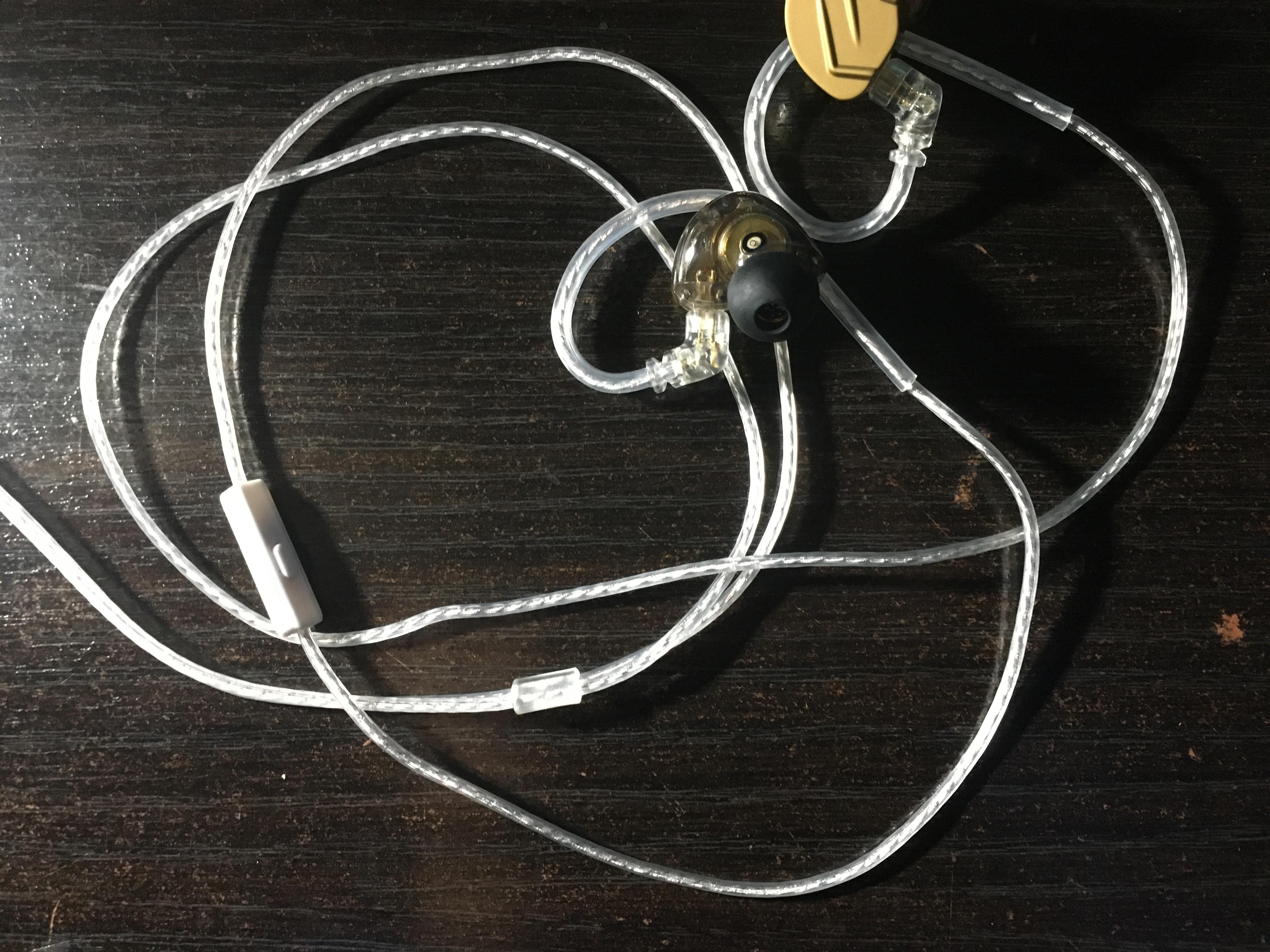 Non braided KZ zsn pro x cable r/headphones