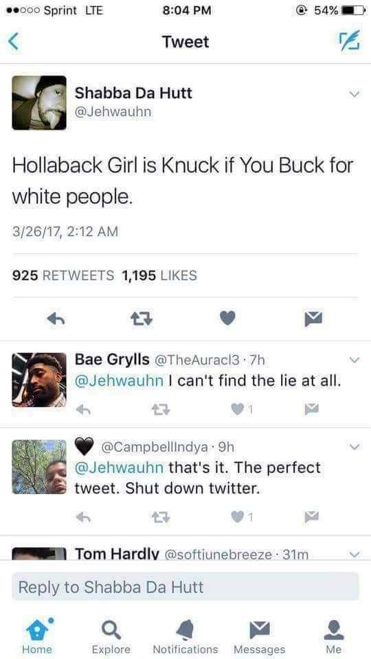 Few times I've been around that Knuck, so it's not gonna