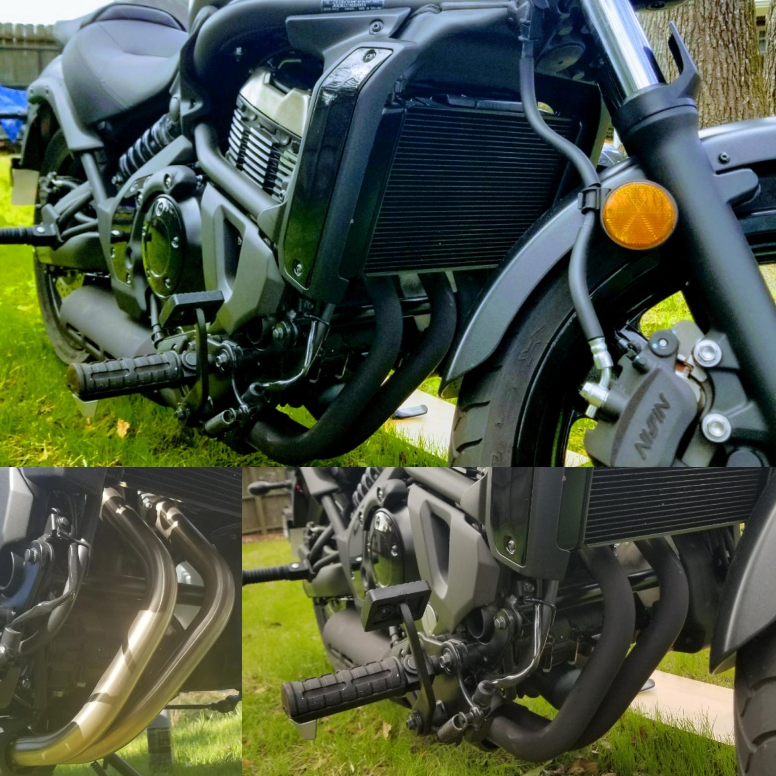 Blacked the pipes on my Vulcan S r/Kawasaki