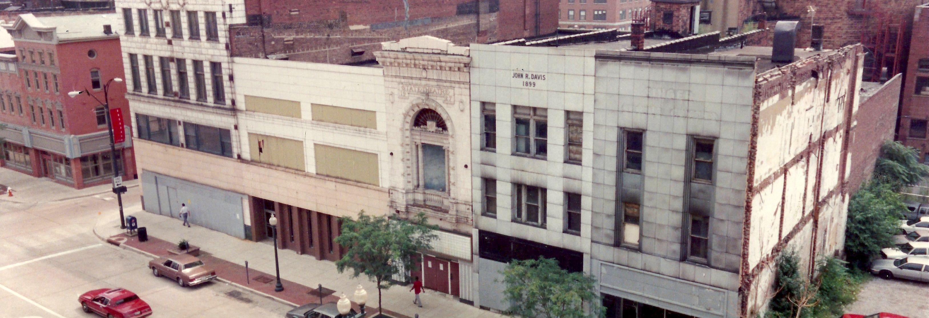 Vacant 1990s West Federal Street, before Downtown's revitalization
