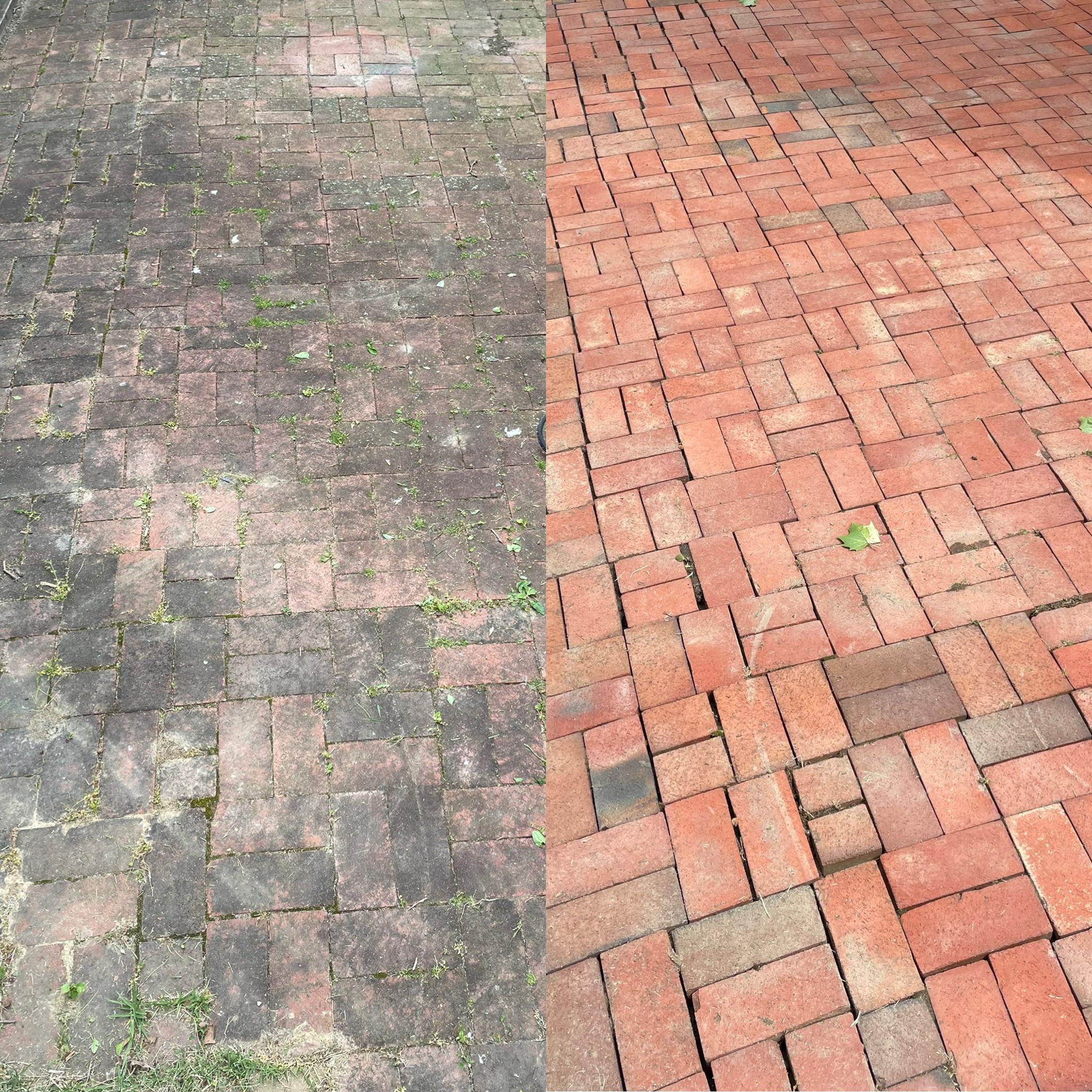 We finally got around to powerwashing our patio! r/powerwashingporn