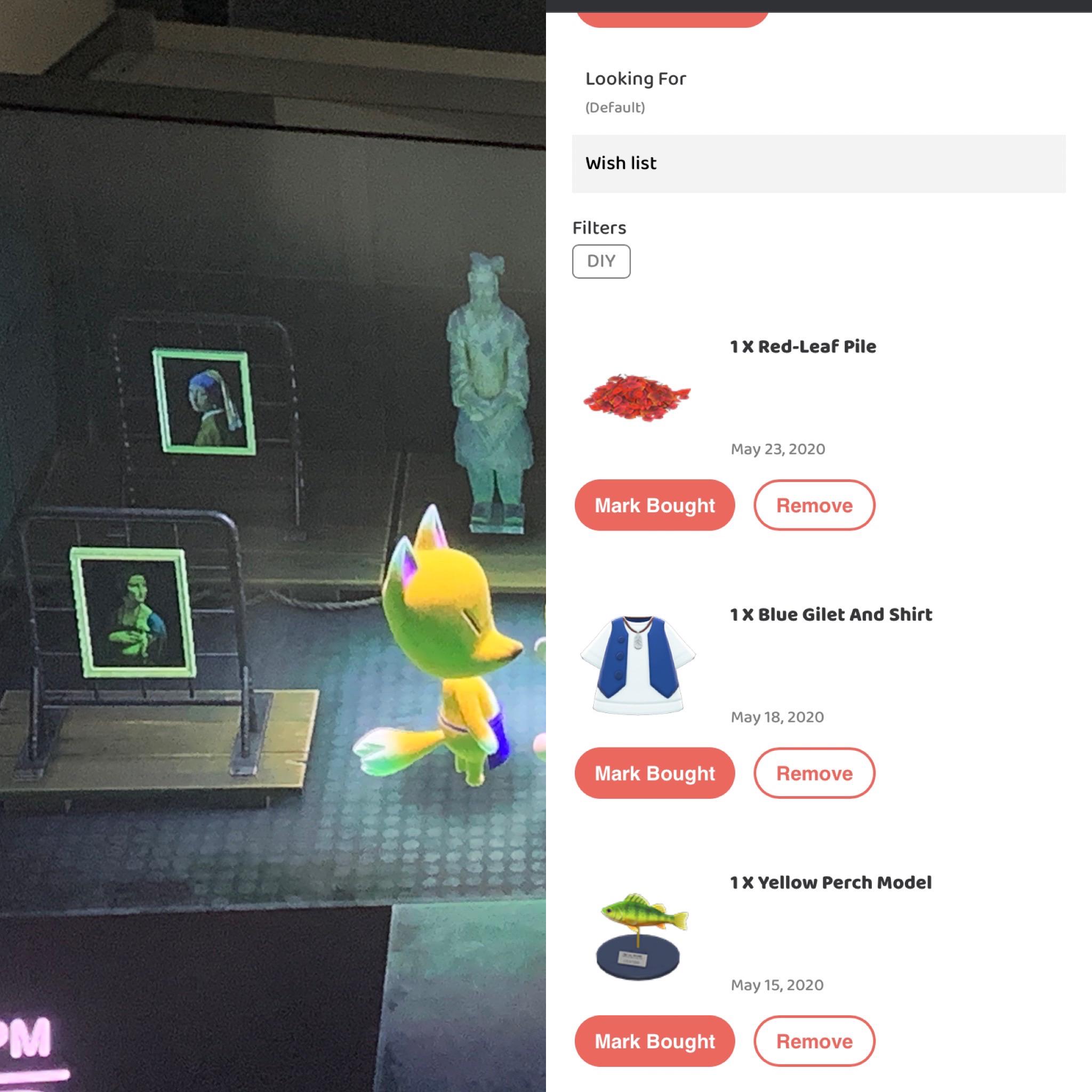 Redd and celeste on my island on my island! LF the three items in the