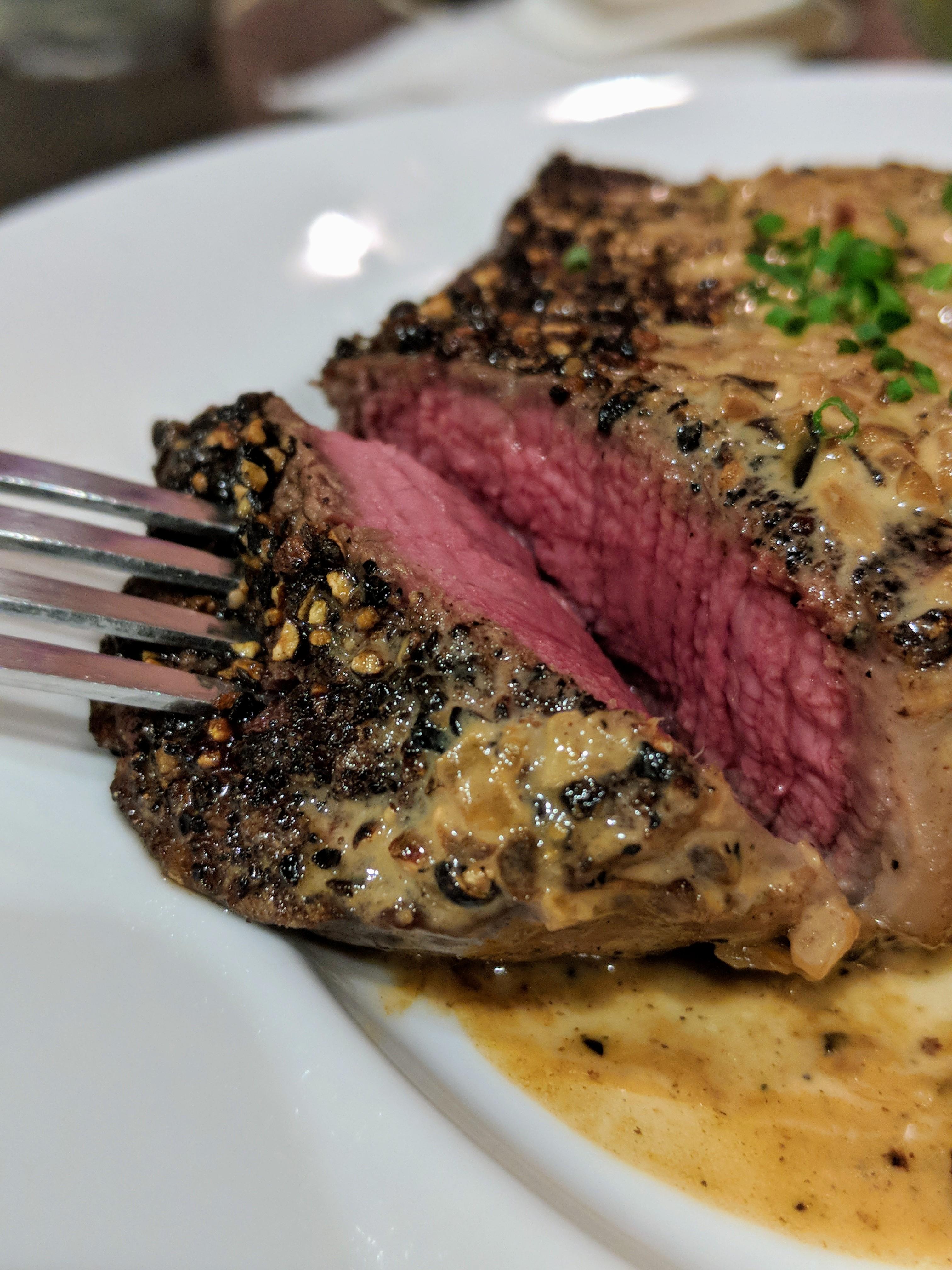 [homemade] Steak au poivre r/food